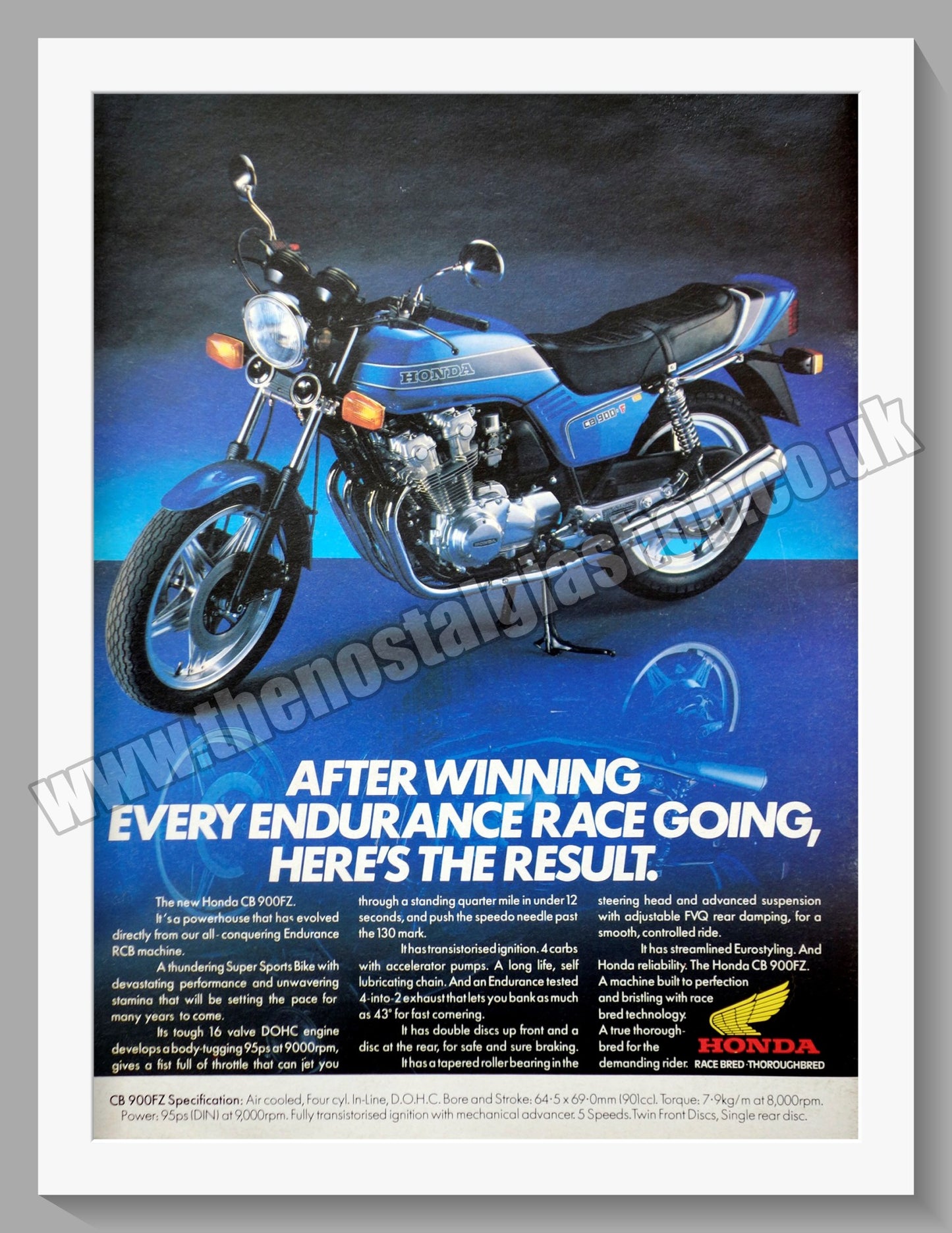 Honda CB900FZ Motorcycle. 1979 Original advert (ref AD58282)