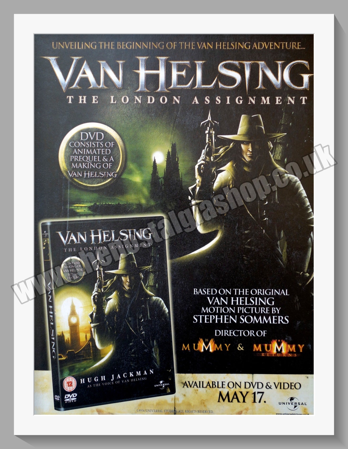 Van Helsing The London Assignment. 2004 Original Advert (ref AD58336