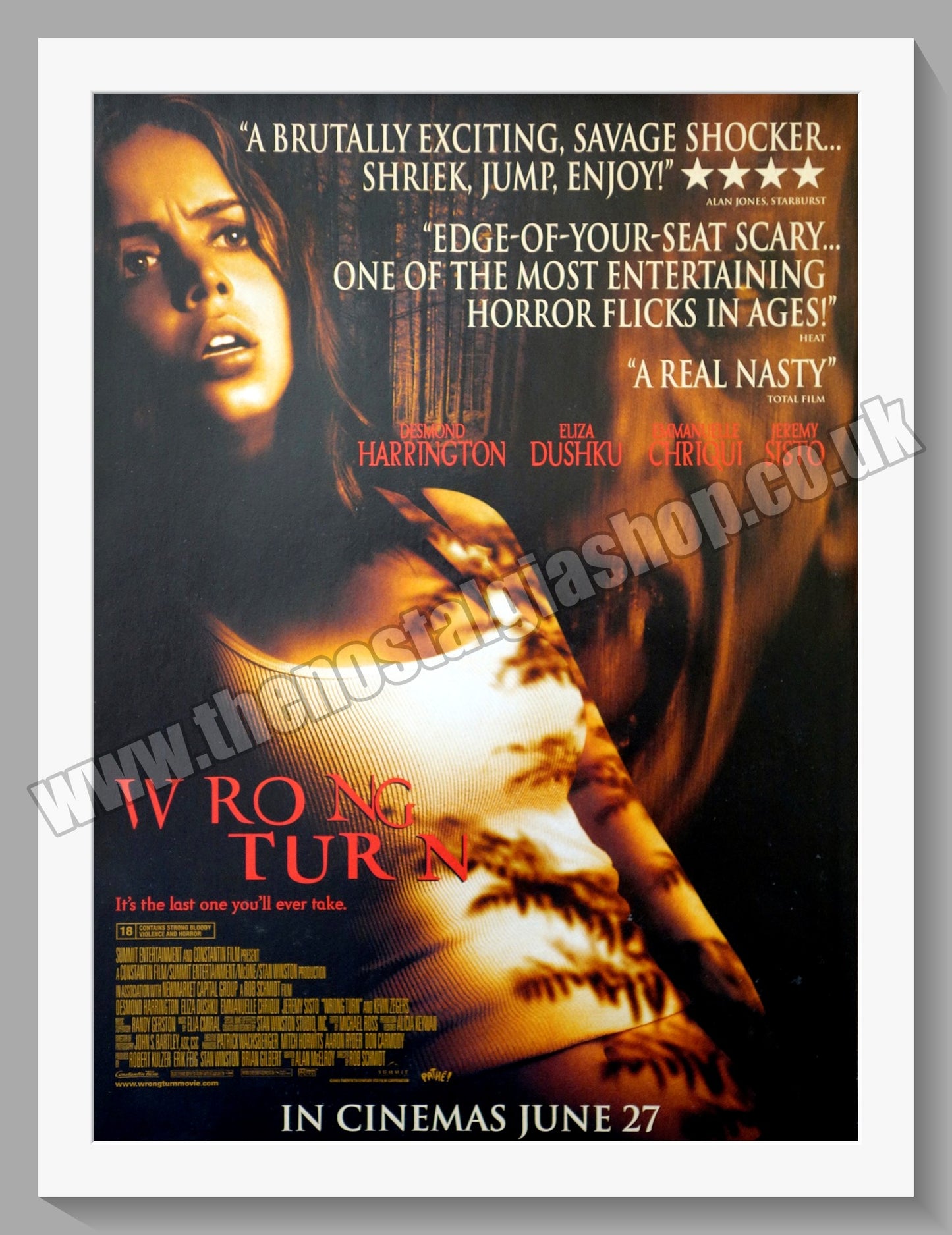 Wrong Turn. 2003 Original Advert (ref AD58340)