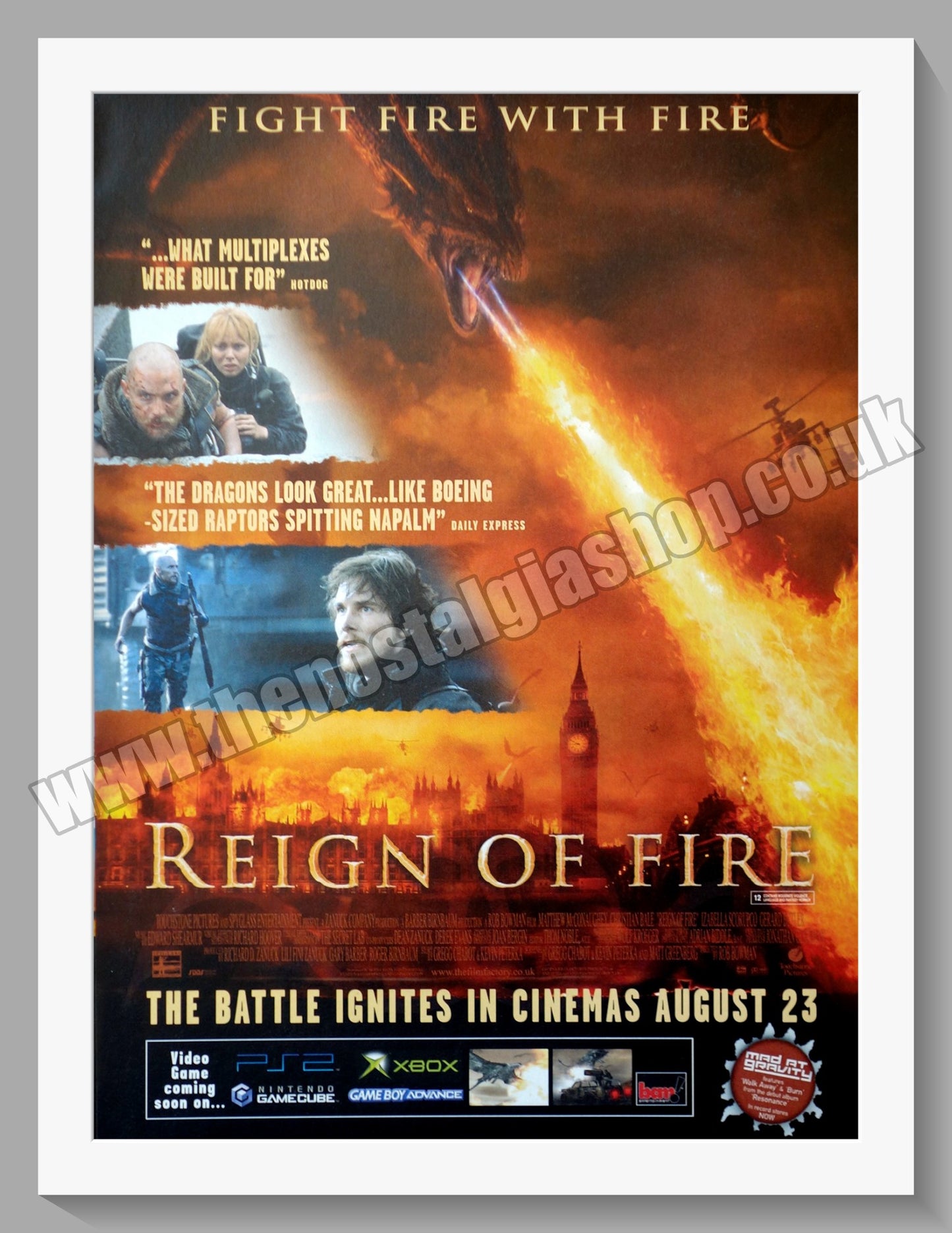 Reign Of Fire. 2002 Original Advert (ref AD58508)