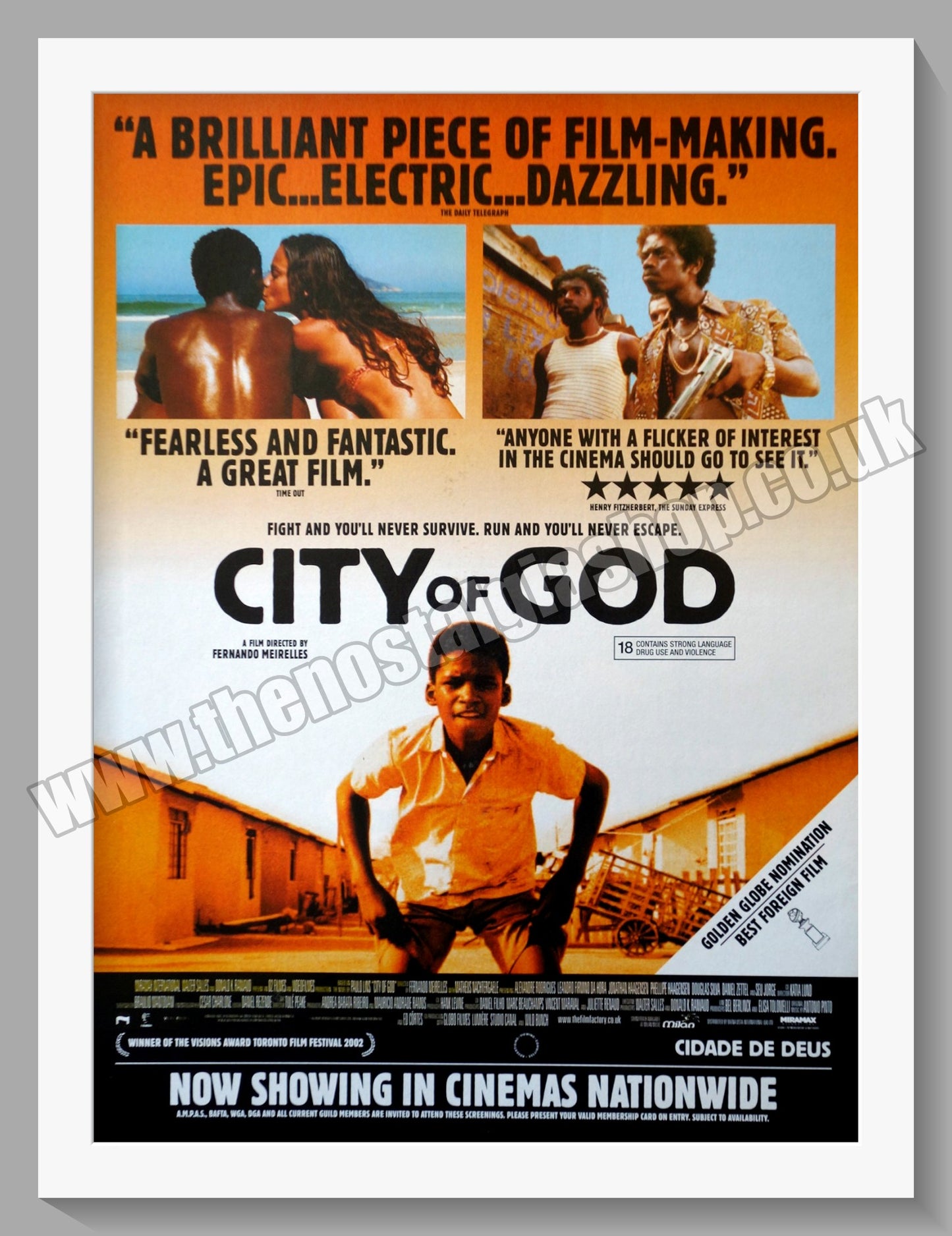 City Of God. 2003 Original Advert (ref AD58510)