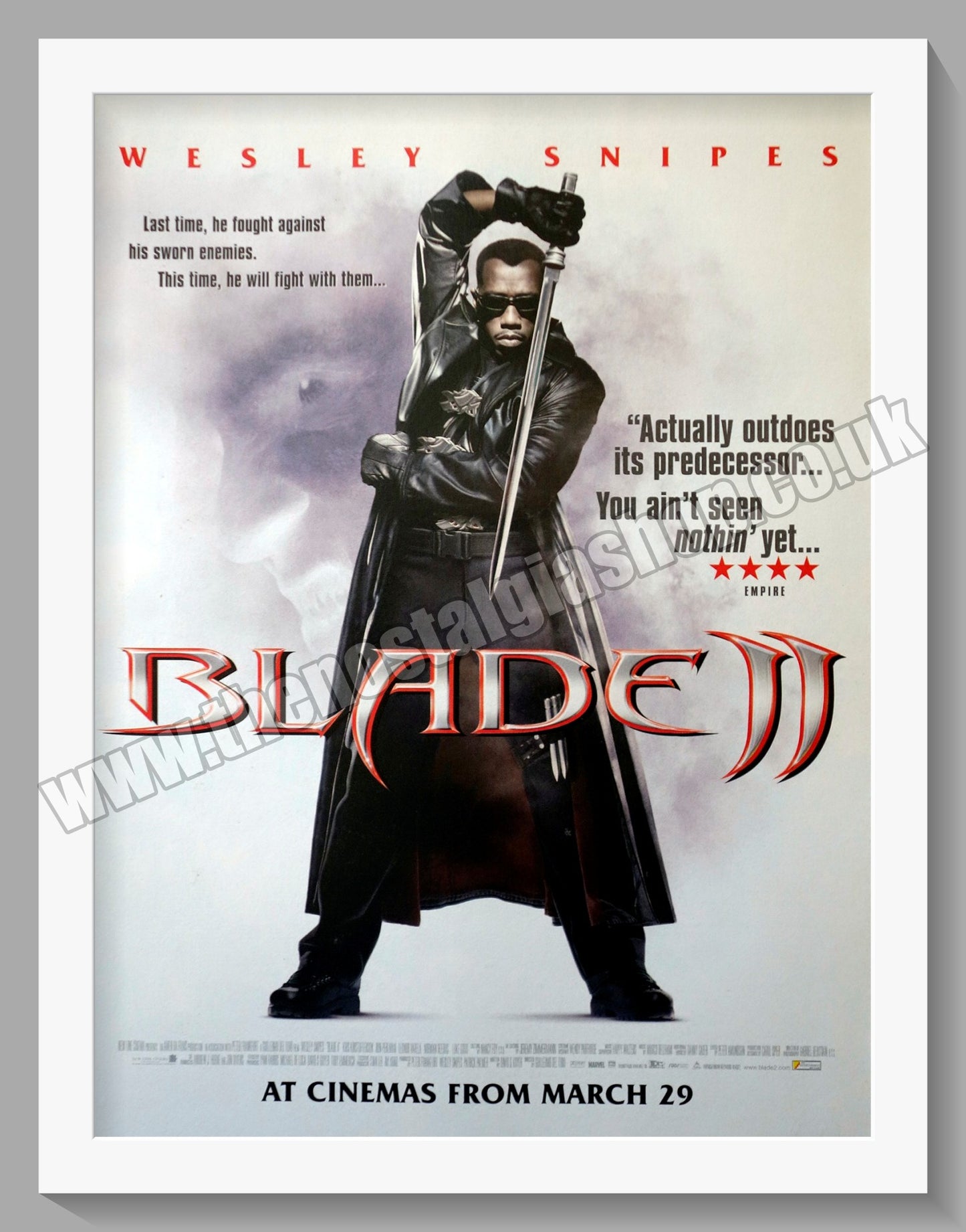 Blade II Wesley Snipes. 2002 Original Advert (ref AD58518)
