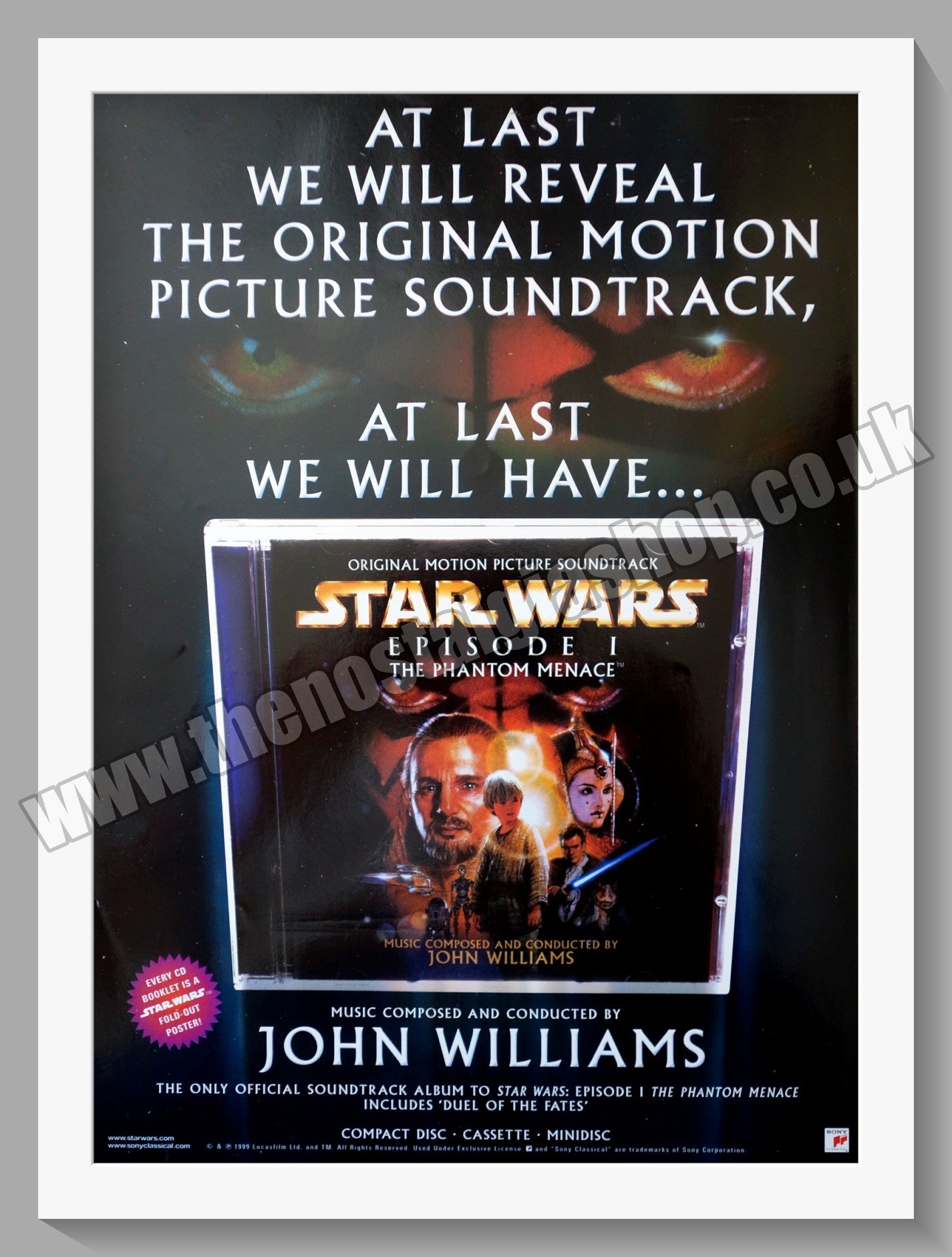 Star Wars The Phantom Menace. 1999 Original Advert (ref AD58524)