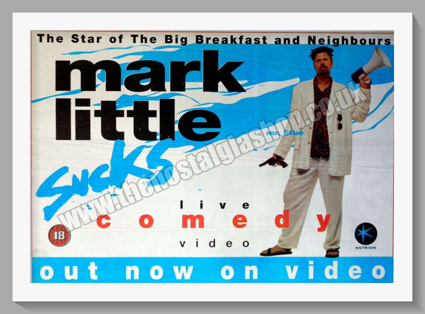Mark Little Sucks. 1995 Original Advert (ref AD58540)