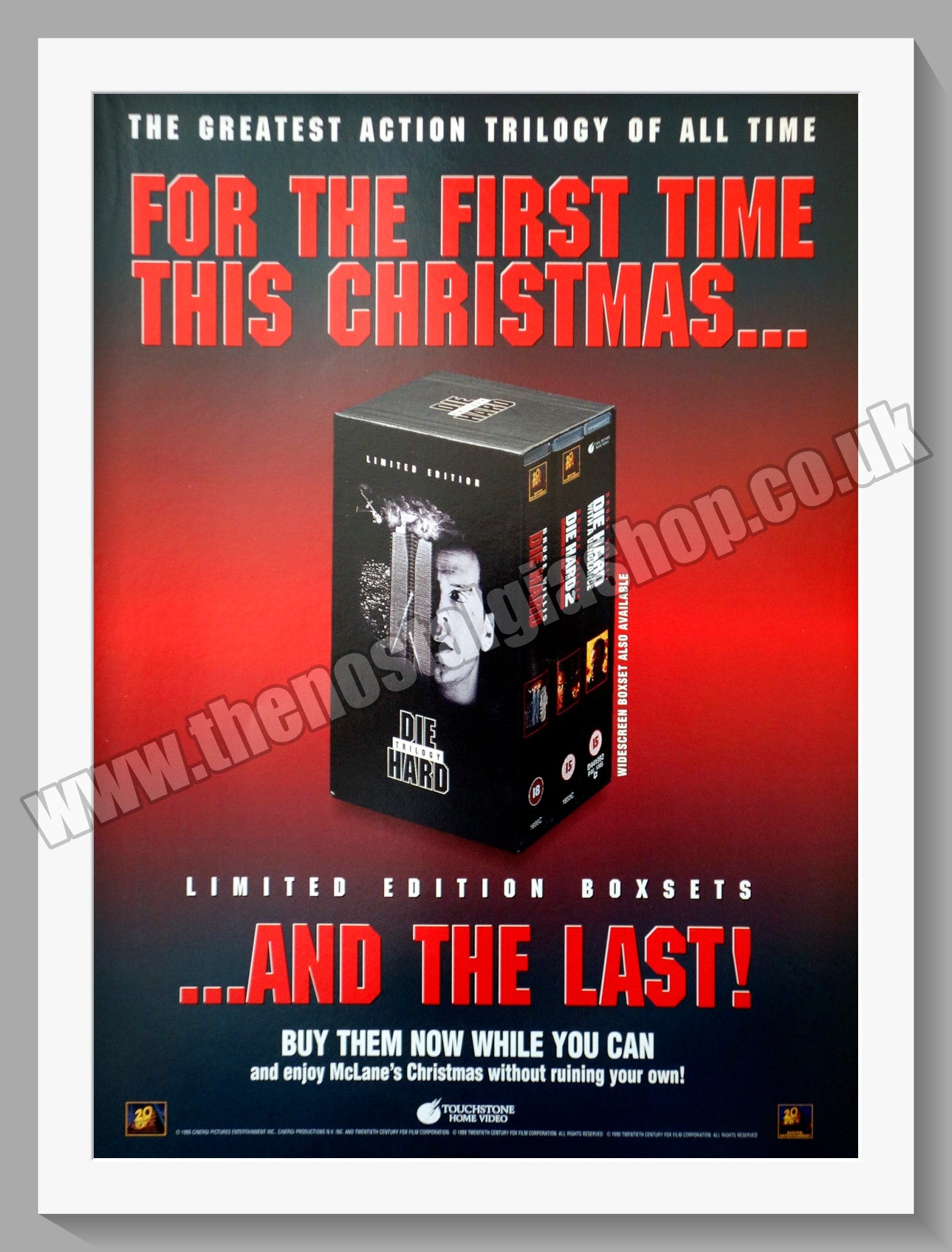 Die Hard Trilogy. 1996 Original Advert (ref AD58606)