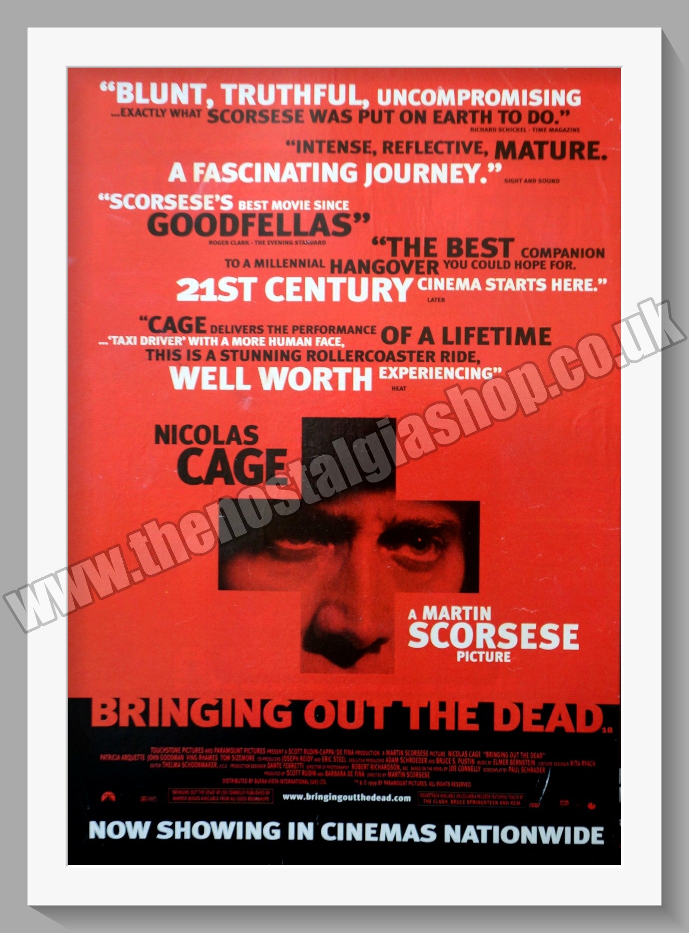 Bringing Out The Dead Nicolas Cage. 2000 Original Advert (ref AD58616)
