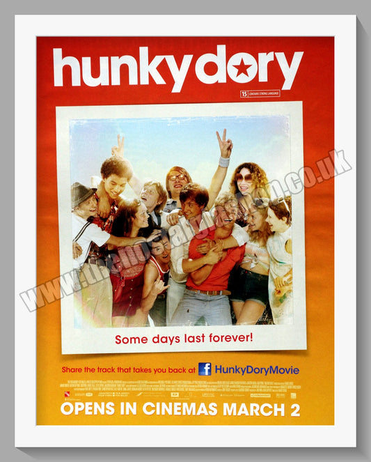 Hunky Dory. 2012 Original Advert (ref AD58299)