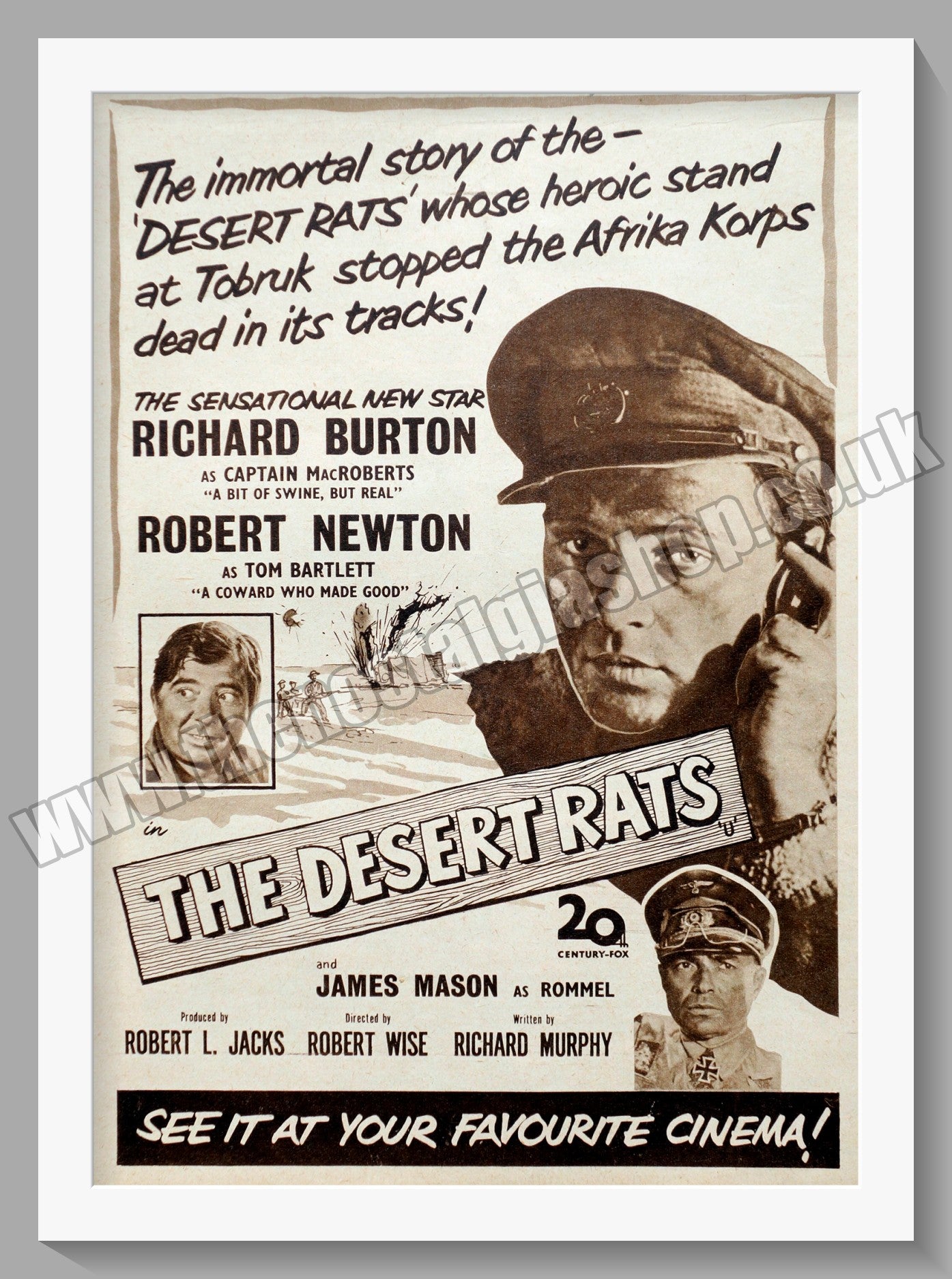 The Desert Rats. 1953 Original Advert (ref AD58698)