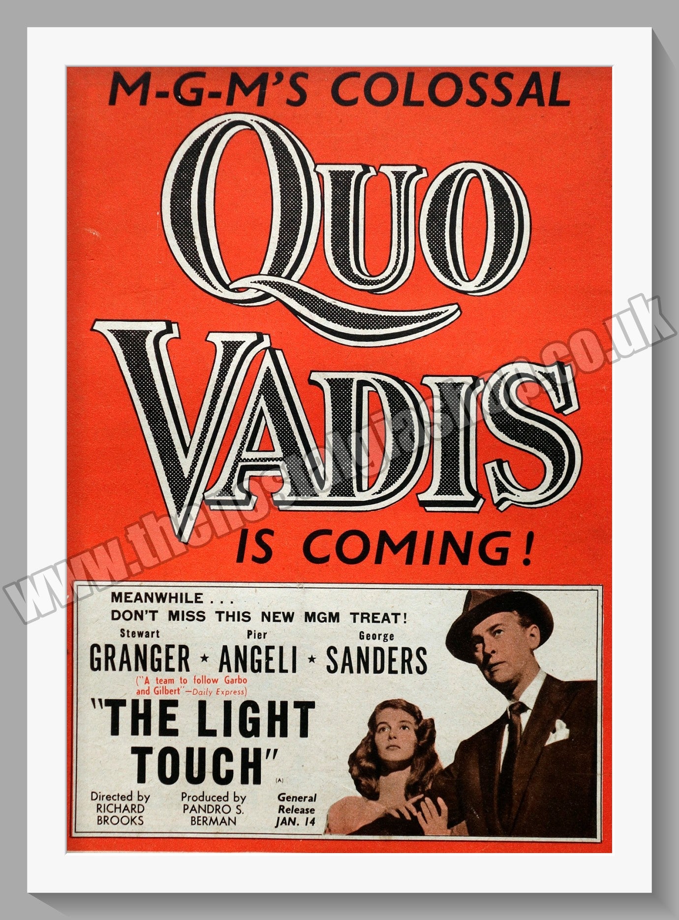 The Light Touch. 1952 Original Advert (ref AD58709)