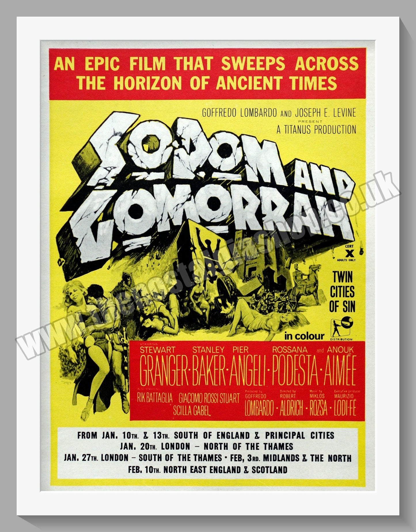 Sodom And Gomorrah. 1963 Original Advert (ref AD58710)