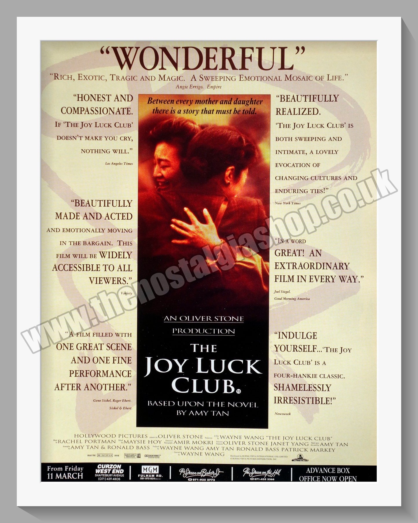 The Joy Luck Club. 1994 Original Advert (ref AD58724)