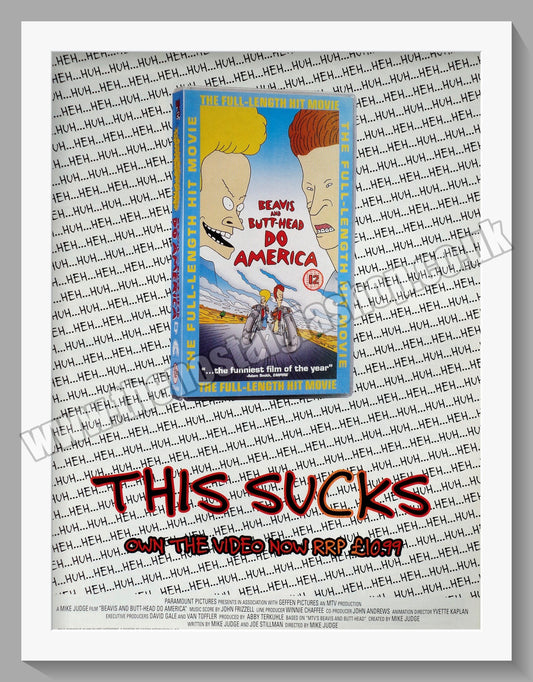 Beavis And Butt Head Do America. 2008 Original Advert (ref AD58731)