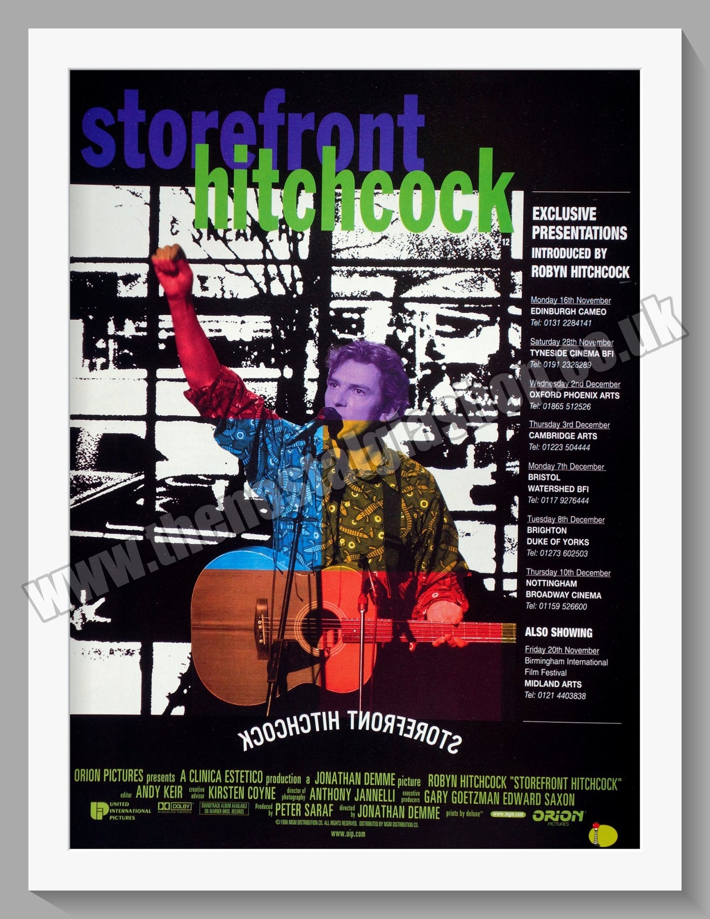 Storefront Hitchcock. 1998 Original Advert (ref AD58736)