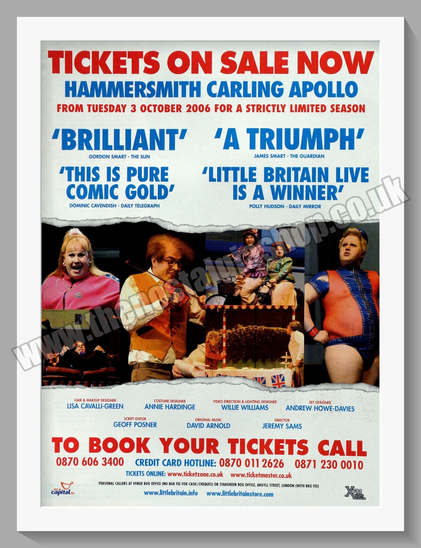 Little Britain Live. 2005 Original Advert (ref AD58884)
