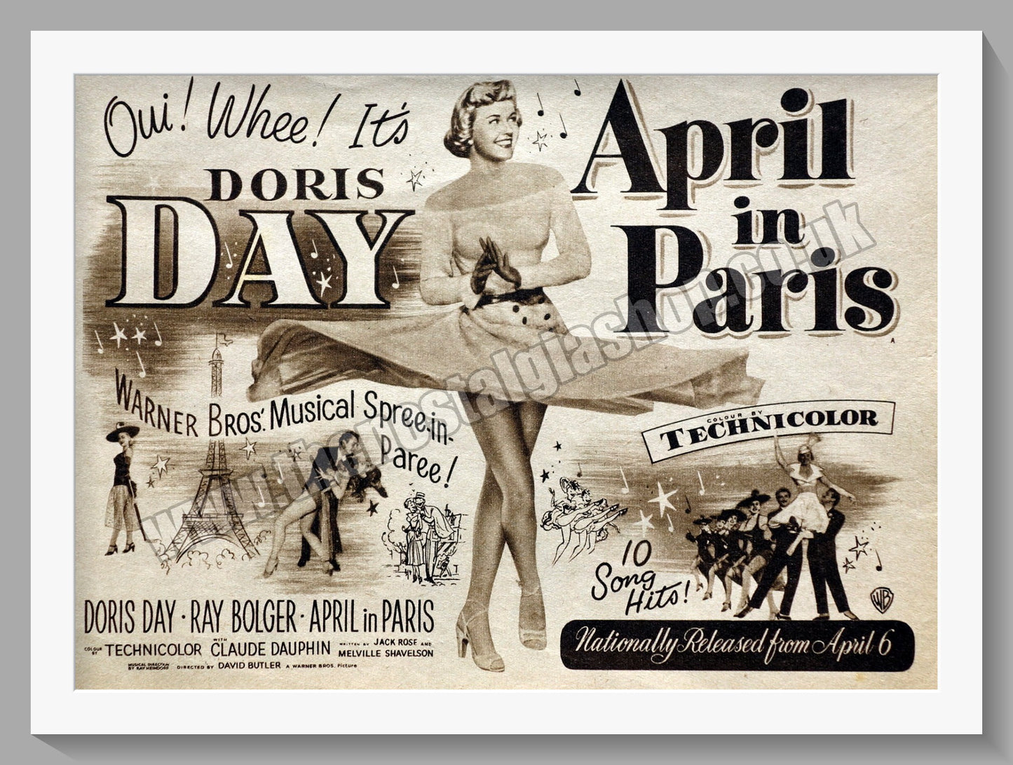 April In Paris. Doris Day. 1953 Original Advert (ref AD58375)