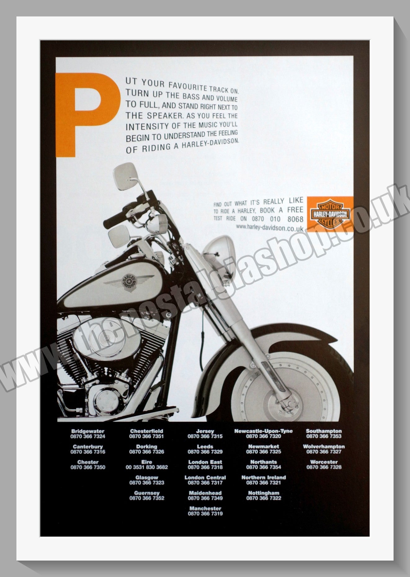 Harley Davidson Motorcycles. Original Advert 2002 (ref AD58413)