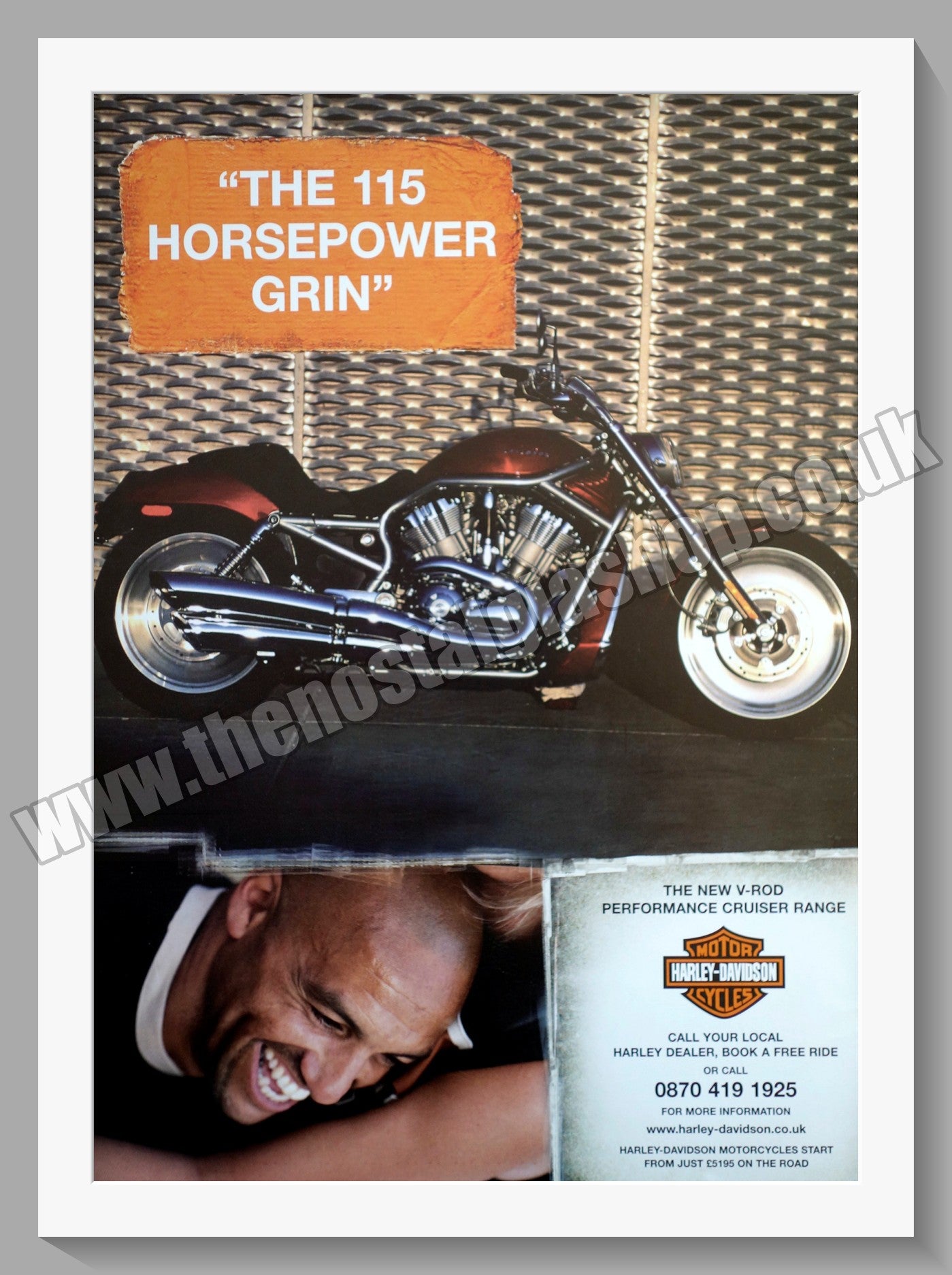 Harley Davidson V-Rod Motorcycles. Original Advert 2003 (ref AD58430)