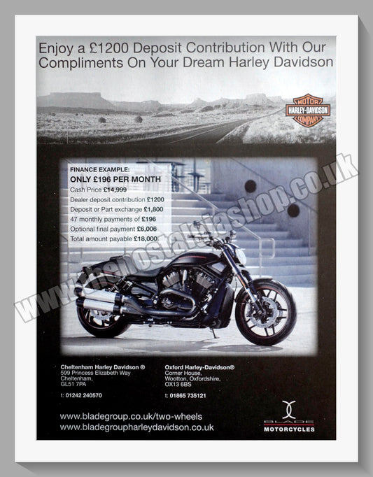 Harley Davidson Motorcycles. Original Advert 2011 (ref AD58433)
