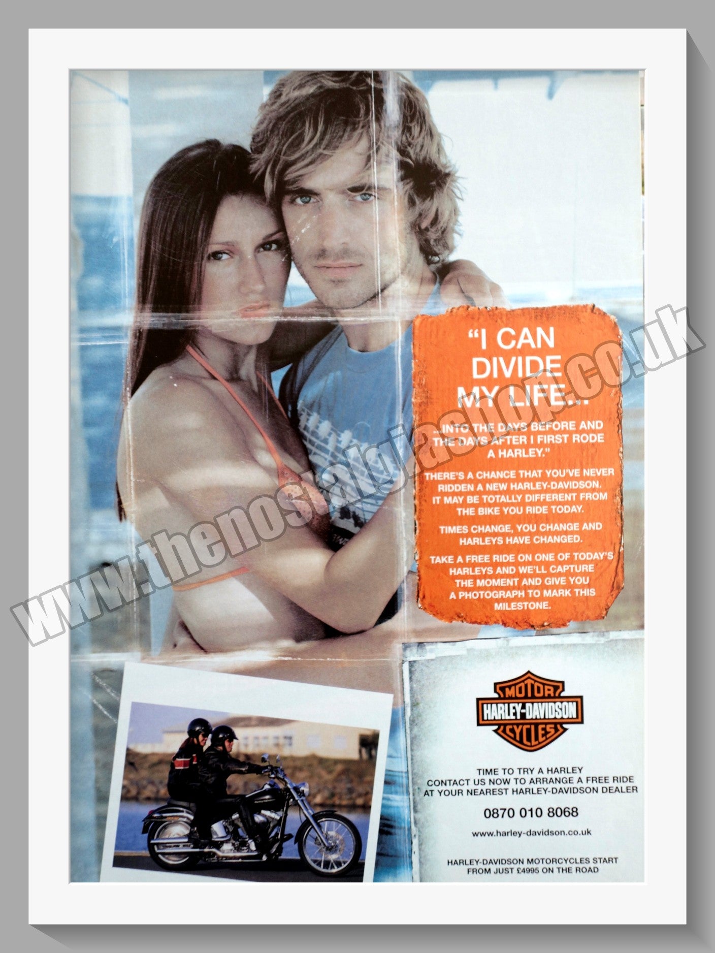 Harley Davidson Motorcycles. Original Advert 2002 (ref AD58437)