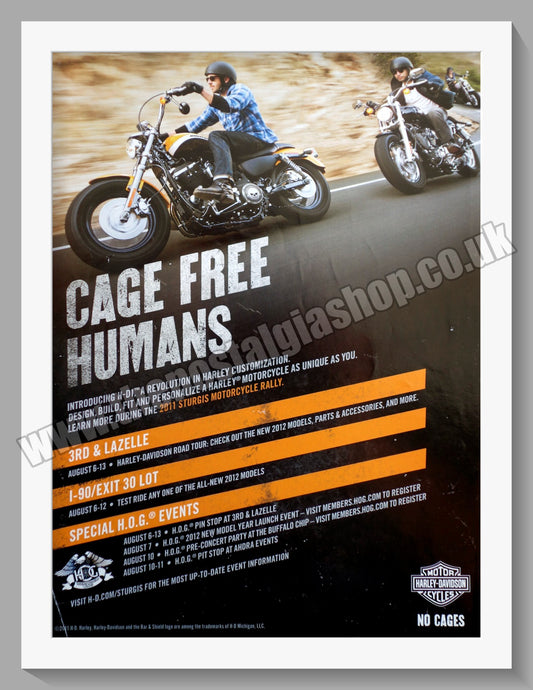 Harley Davidson Motorcycles. Original Advert 2011 (ref AD58438)