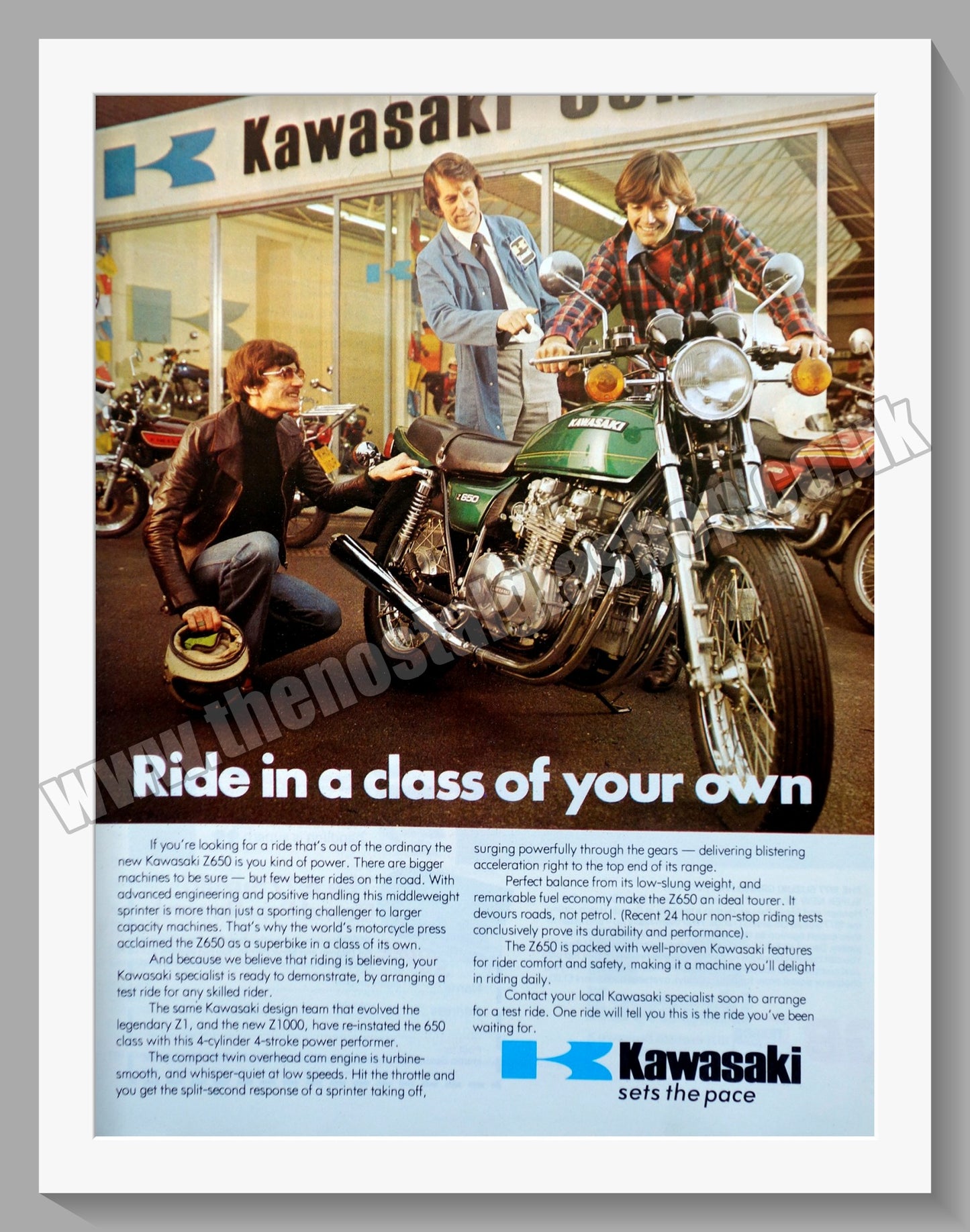 Kawasaki Motorcycles. 1977 Original Advert. (ref AD58543)