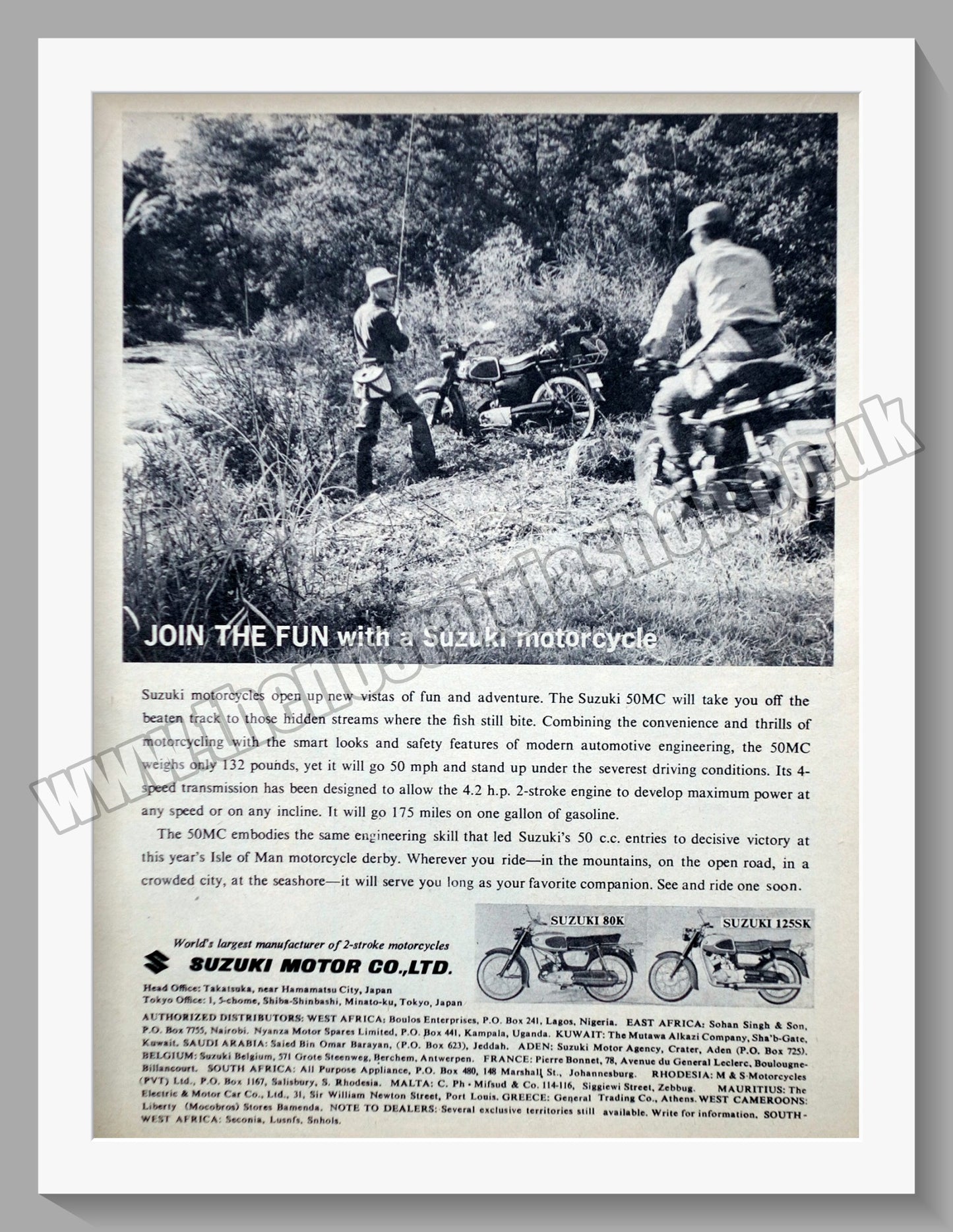 Suzuki Motorcycles. Join The Fun. Original advert 1963 (ref AD58678)