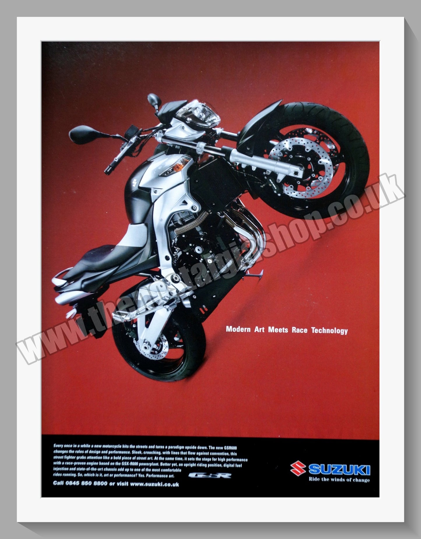 Suzuki GSR600 Motorcycles. Original advert 2006 (ref AD58770)