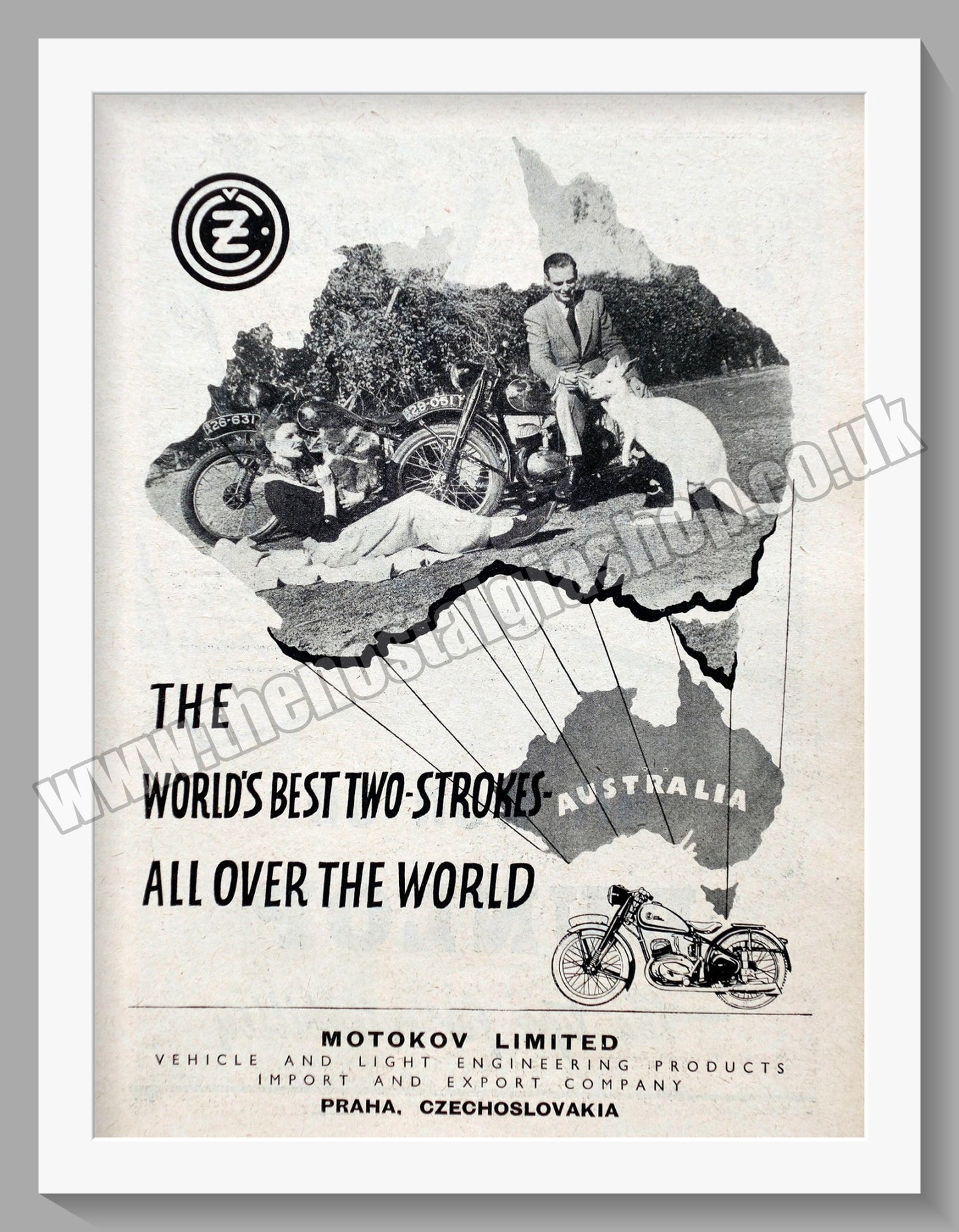 Jawa CZ Motorcycles for 1951. Original advert (ref AD58836)