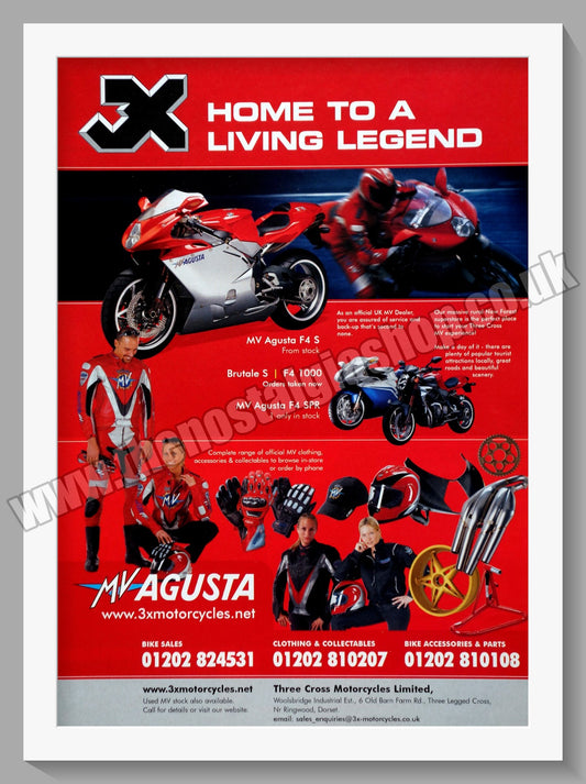 MV Agusta Motorcycles. Original Advert 2004 (ref AD60098)