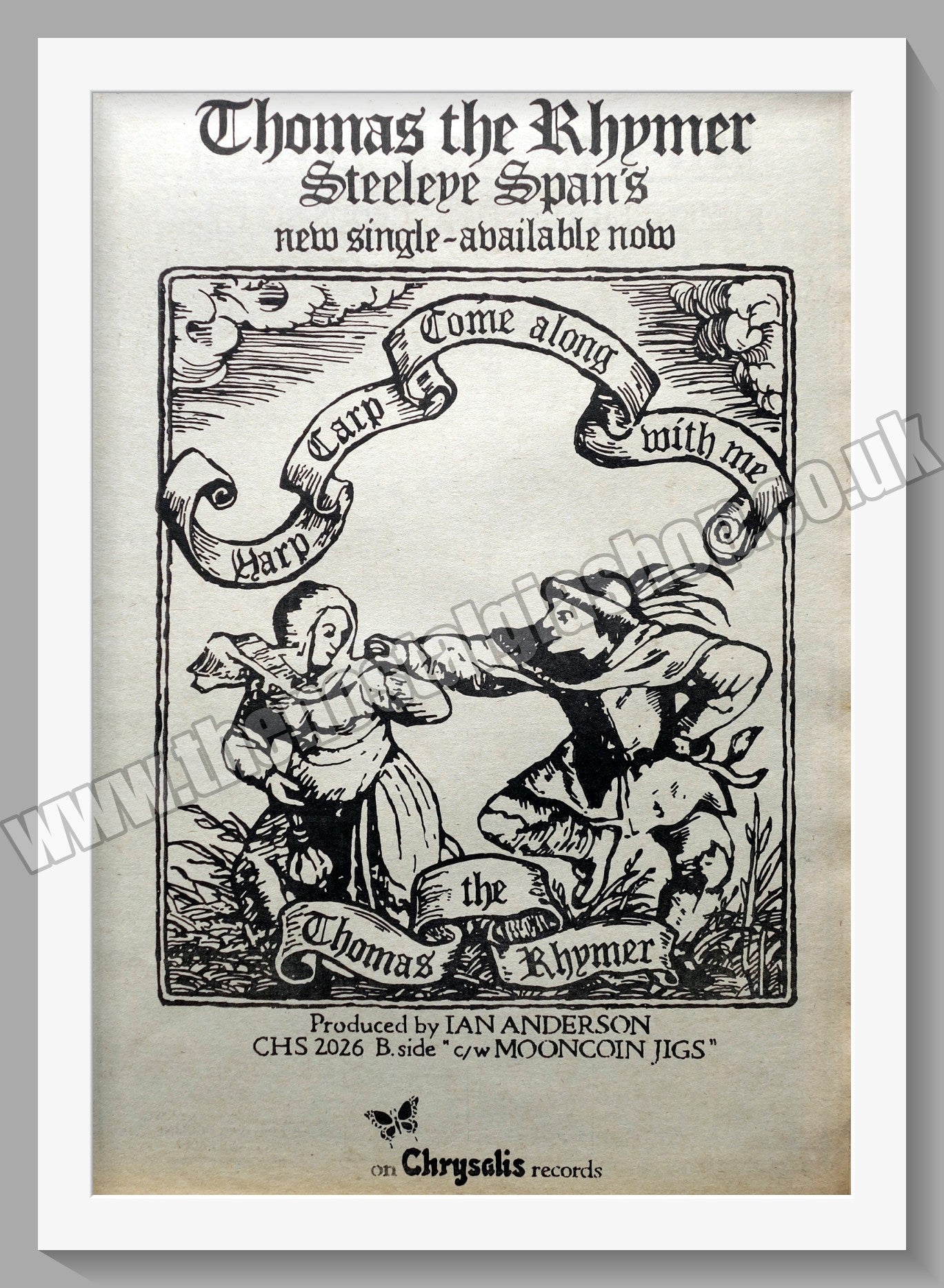 Steeleye Span Thomas The Rhymer. Original Advert 1974 (ref AD14787)