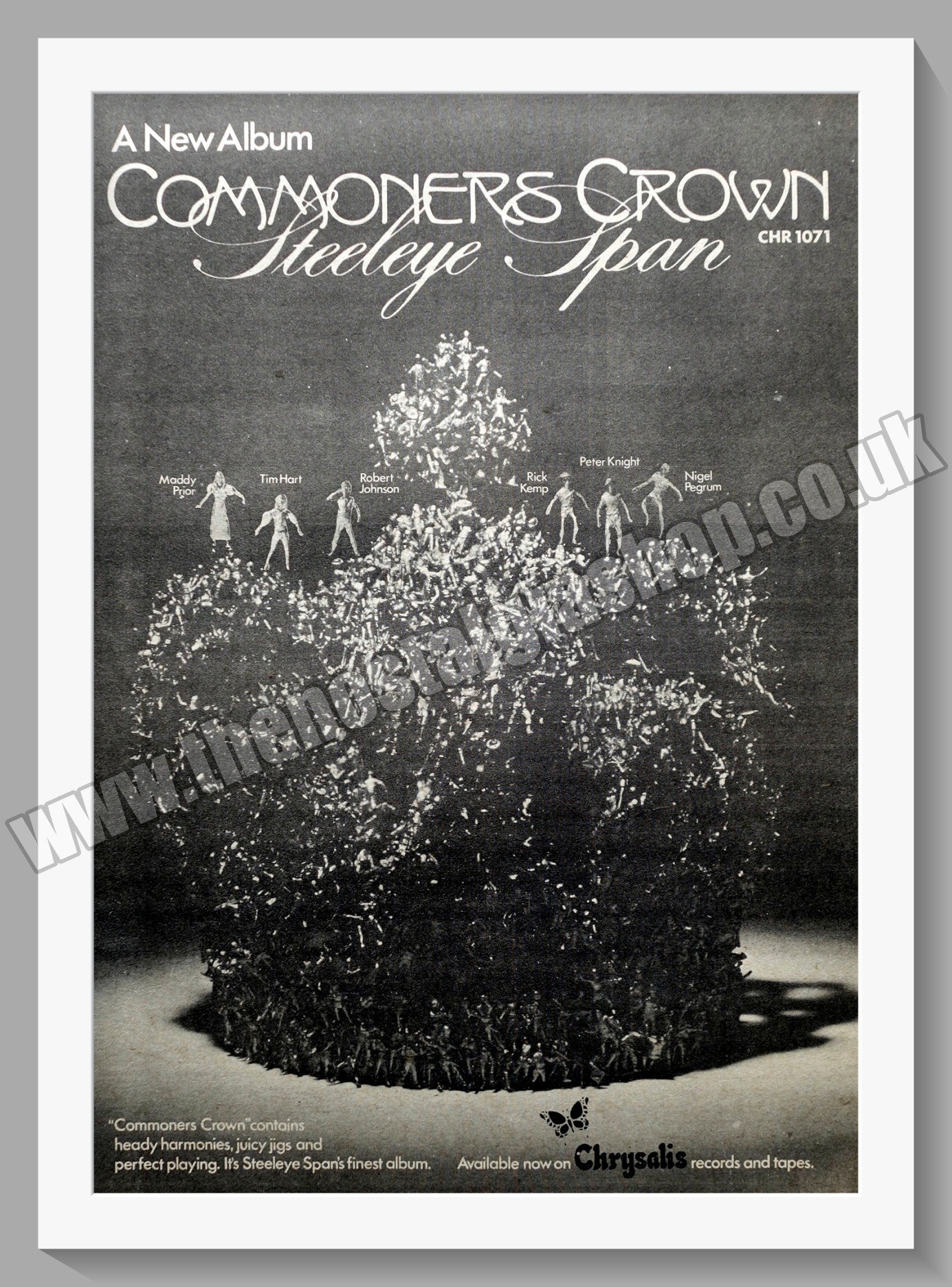 Steeleye Span Commoners Crown. Original Advert 1975 (ref AD14788)