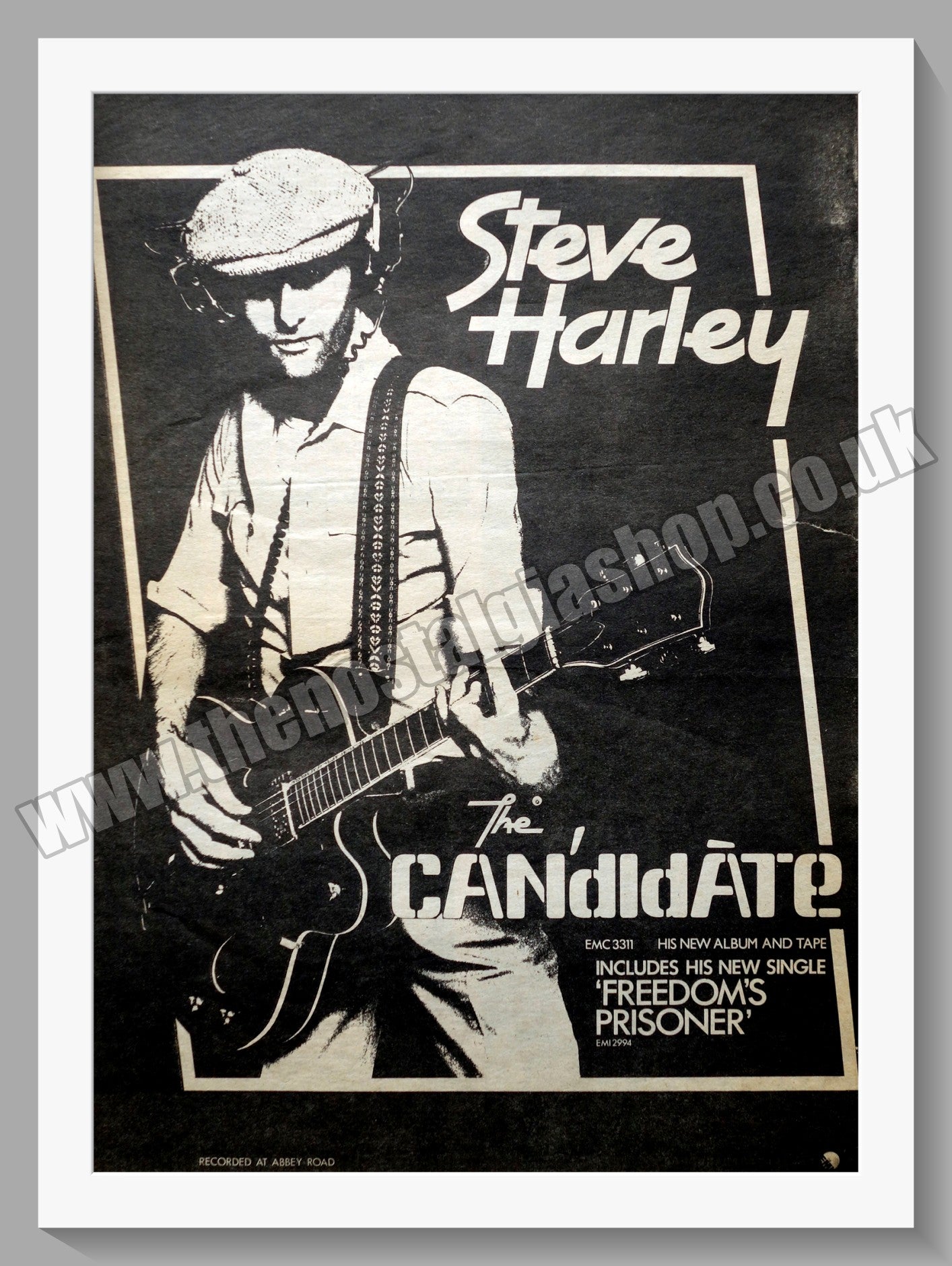 Steve Harley The Candidate. Original Advert 1979 (ref AD14811)