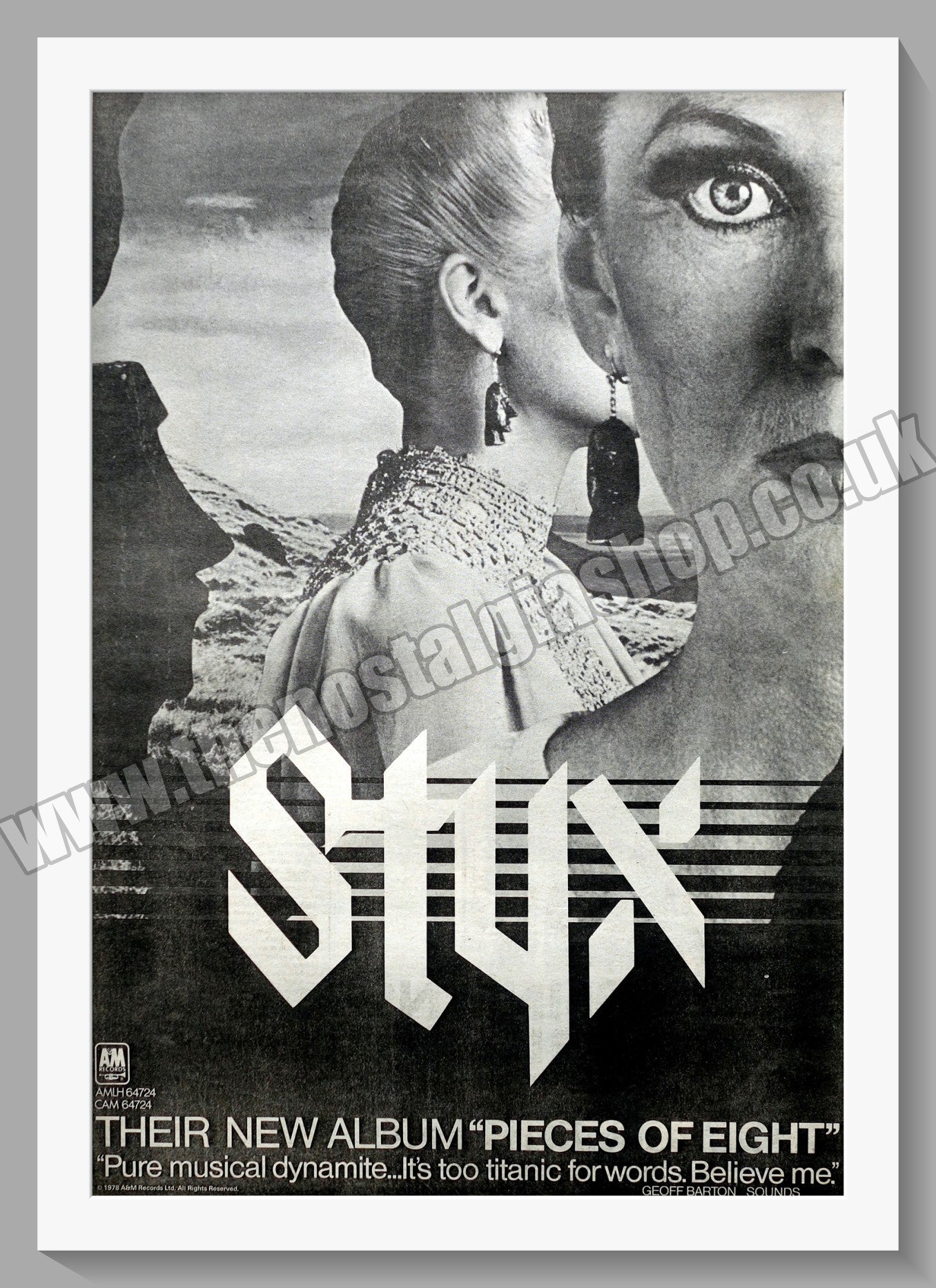 Styx Pieces Of Eight. Original Advert 1978 (ref AD14818)