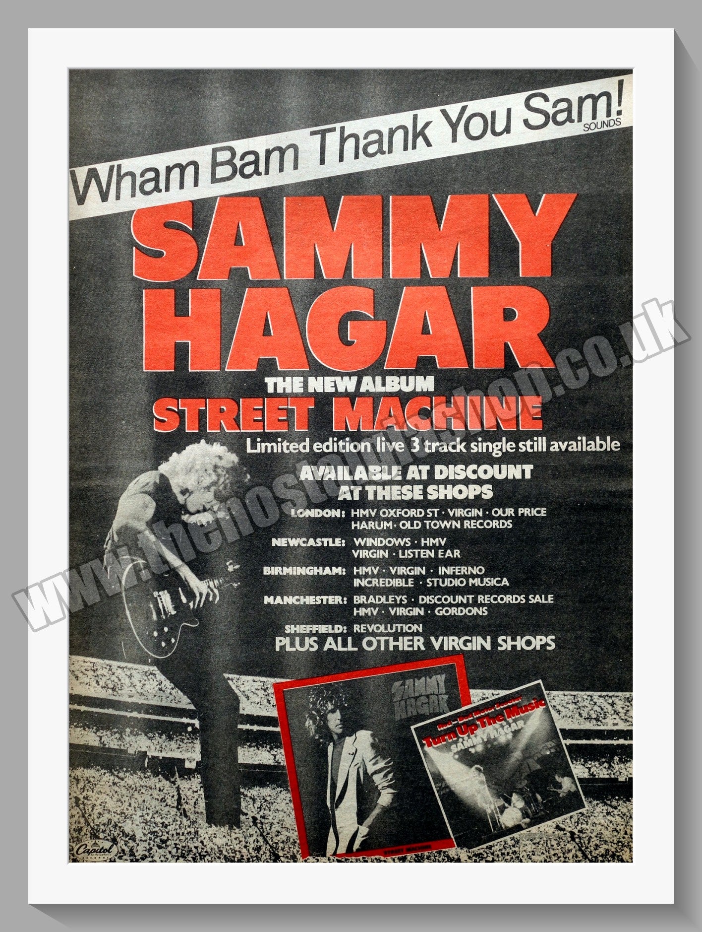 Sammy Hagar Street Machine. Original Advert 1979 (ref AD14827)
