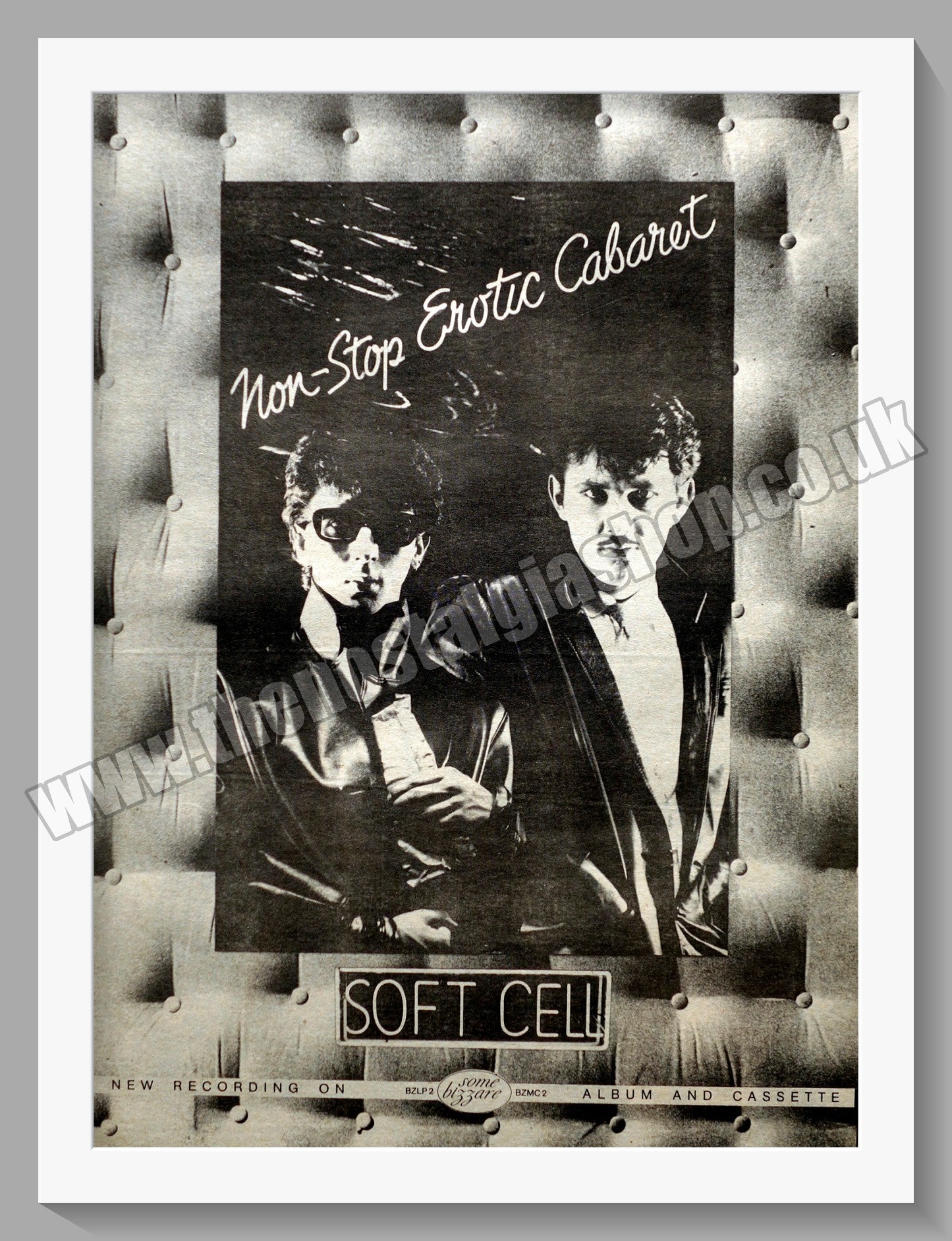 Soft Cell Non-Stop Erotic Cabaret. Original Advert 1981 (ref AD14828)