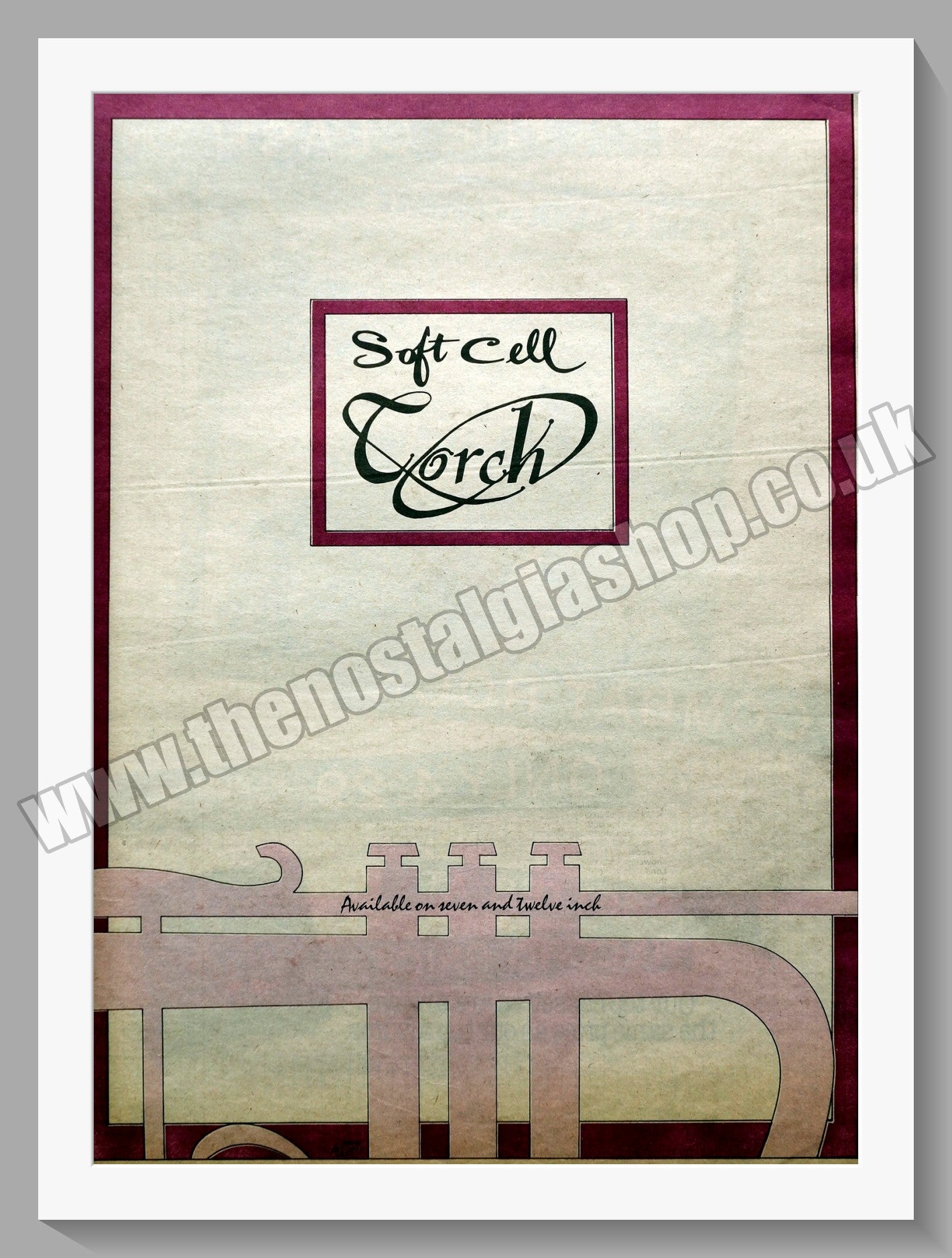 Soft Cell Torch. Original Advert 1982 (ref AD14829)