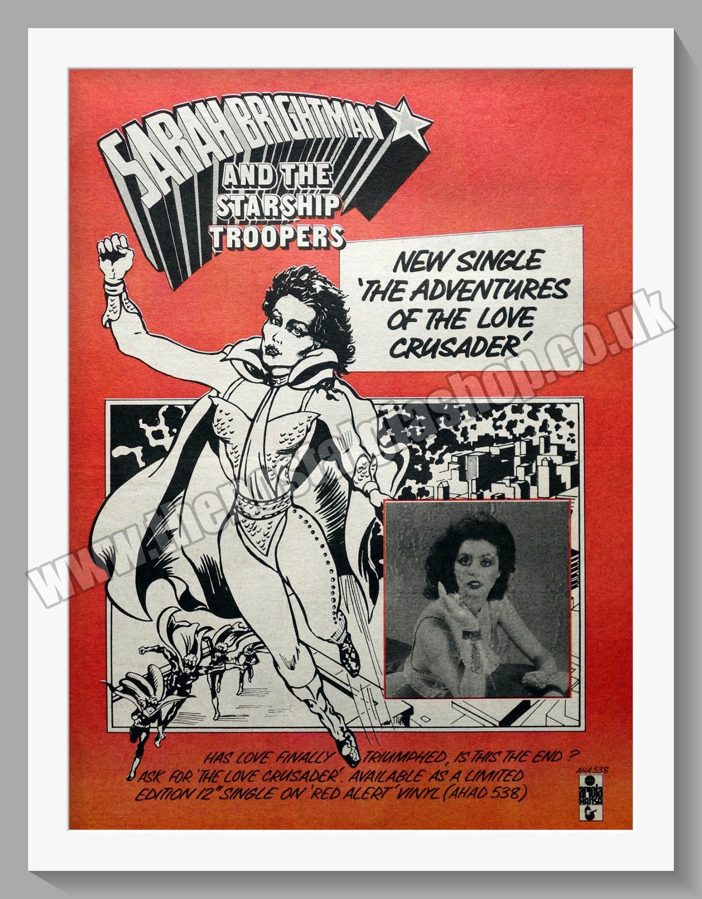 Sarah Brightman And The Starship Troopers. Original Advert 1979 (ref AD14848)