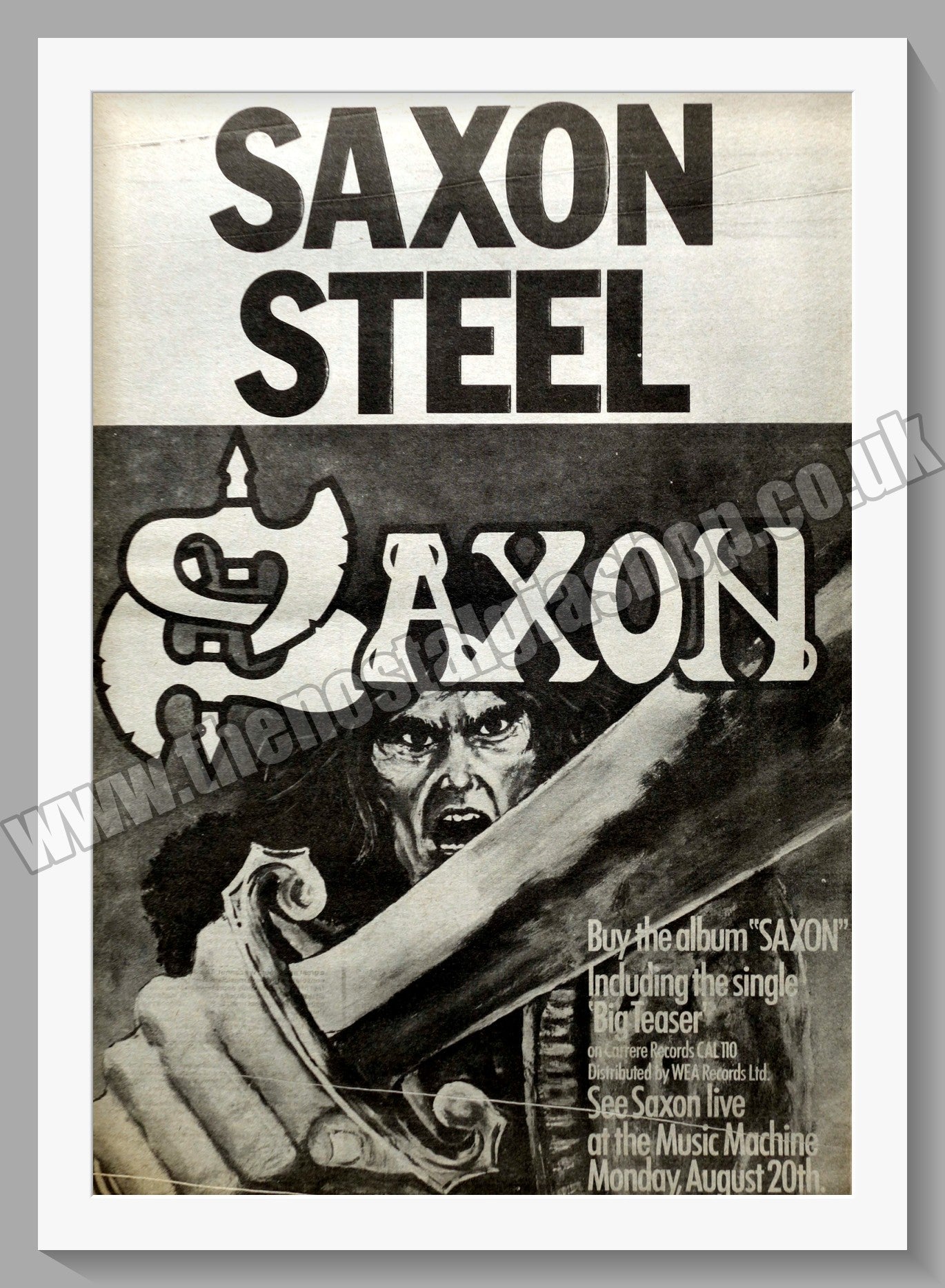 Saxon Steel. Original Advert 1979 (ref AD14850)