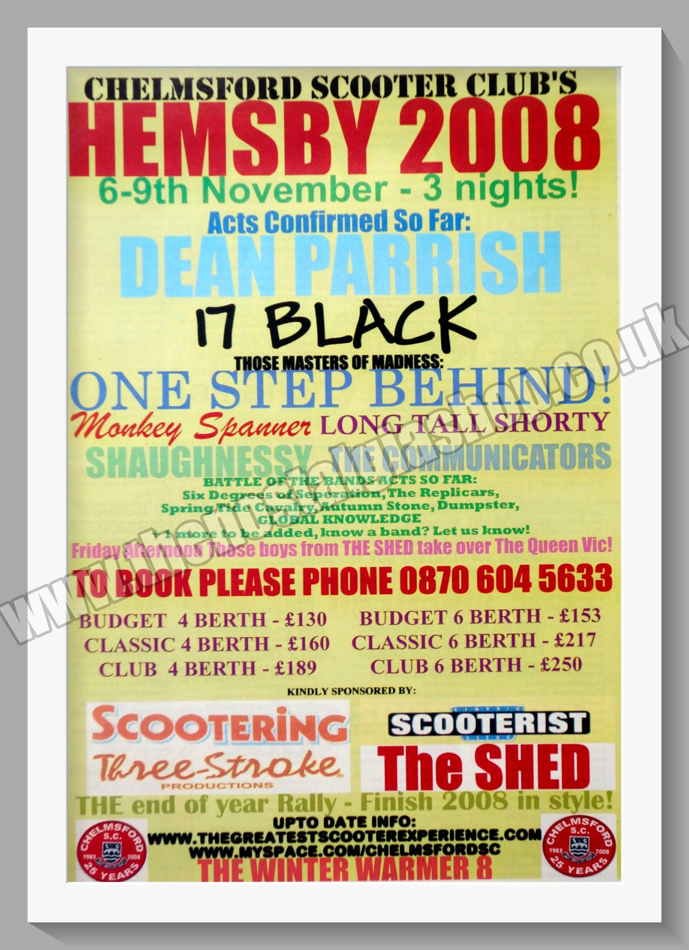 Hemsby Scooter Rally 2008. Original Advert (ref AD60022)