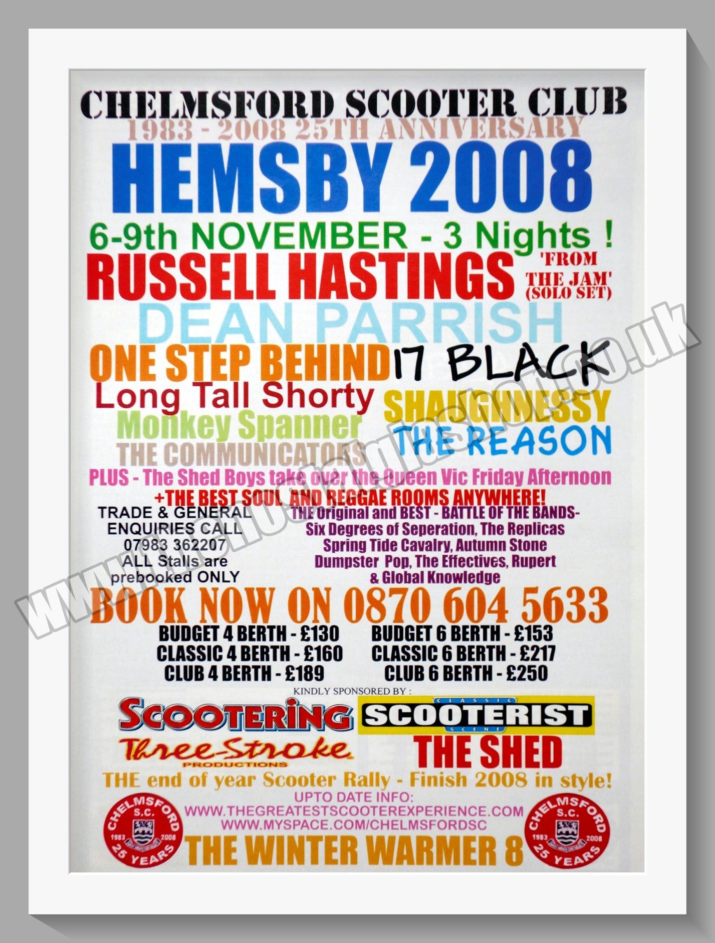 Hemsby Scooter Rally 2008. Original Advert (ref AD60023)