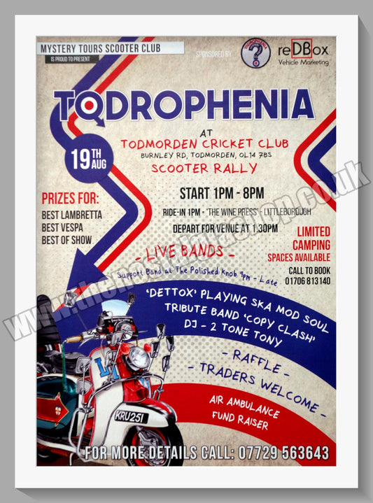Todrophenia Scooter Rally 2017. Original Advert (ref AD60058)
