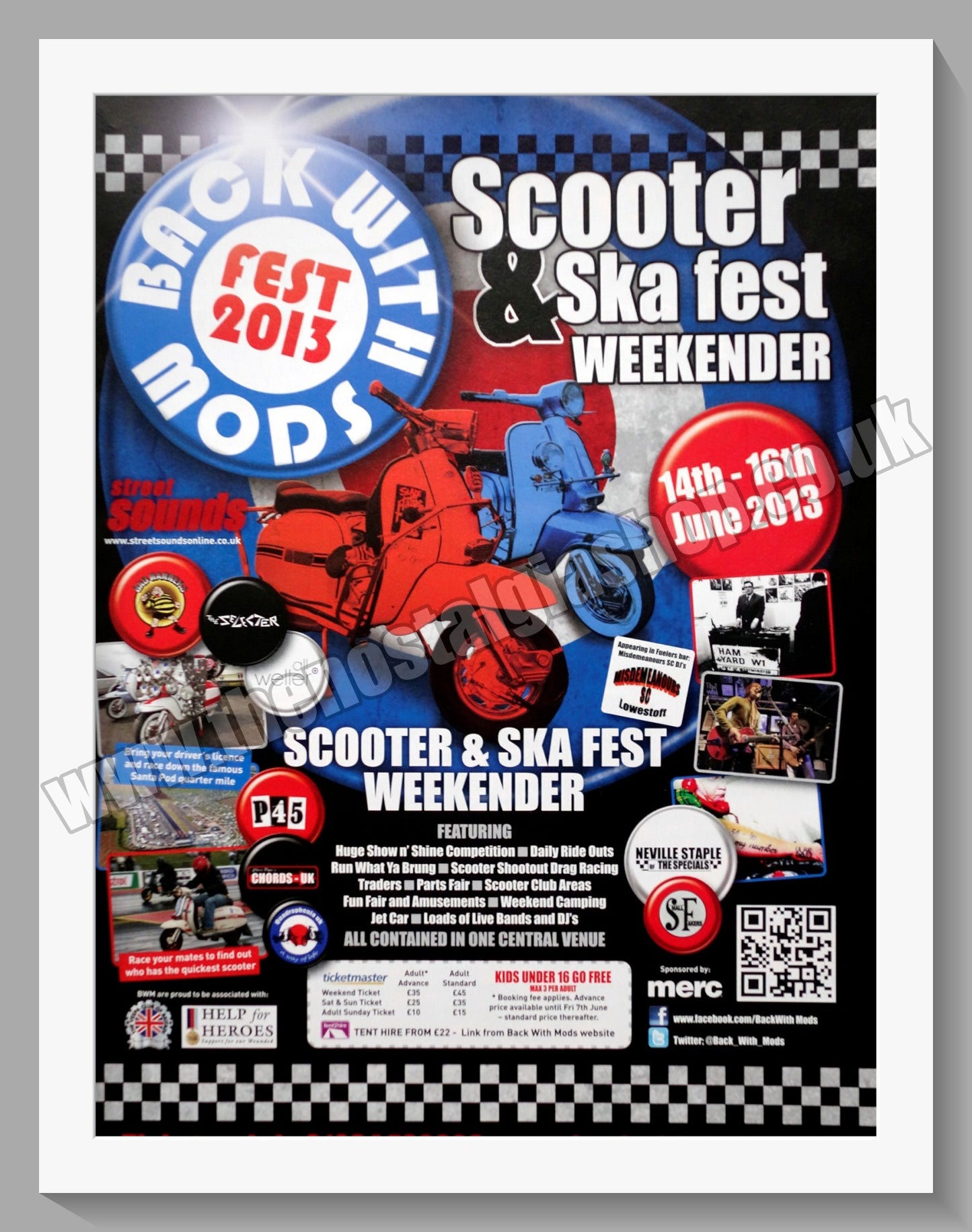 Back With Mods Festival 2013. Original Advert (ref AD60178)