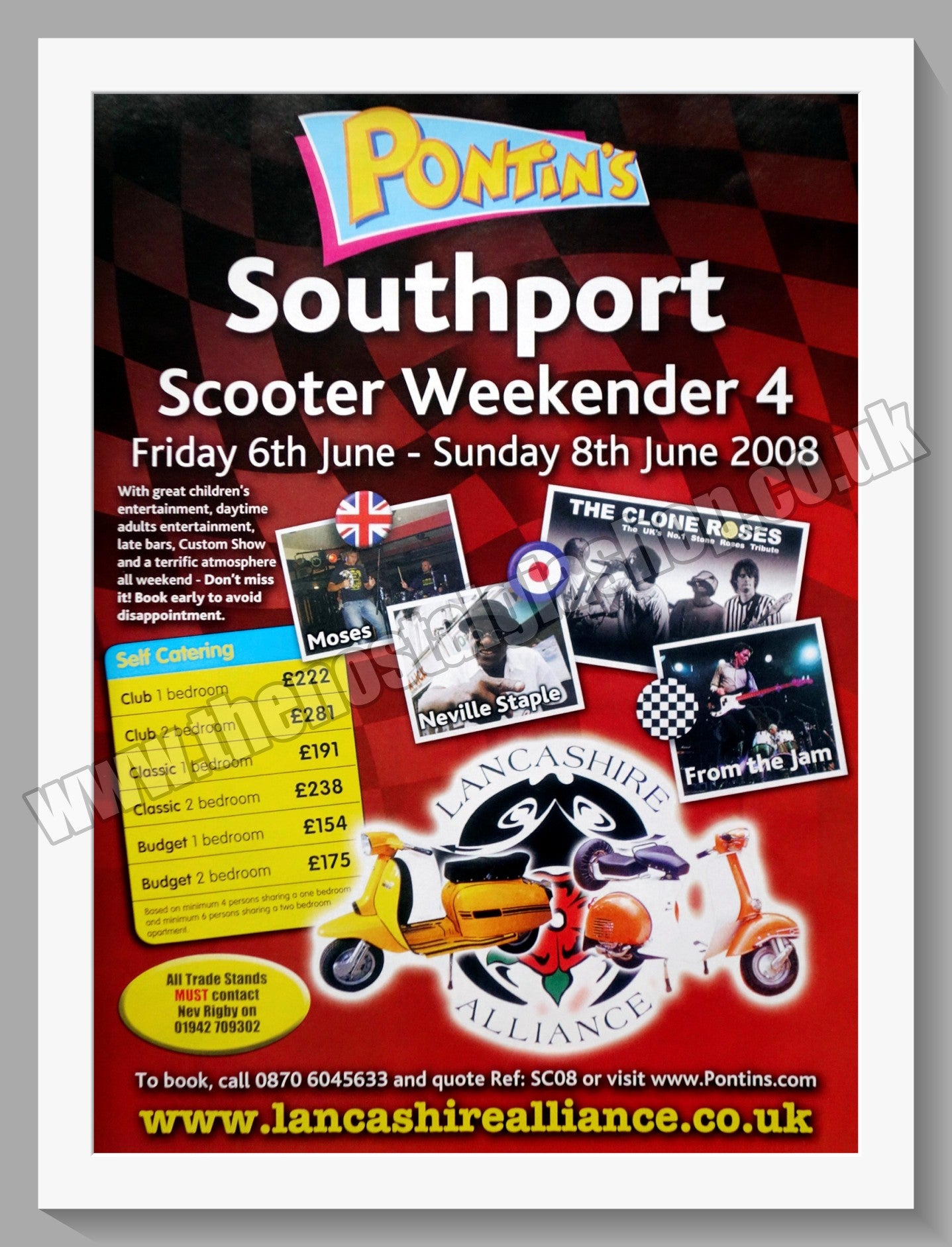 Pontin's Southport Scooter Weekender 2008. Original Advert (ref AD60179)