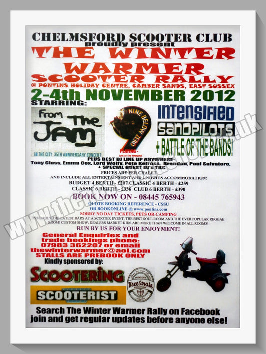 Winter Warmer Scooter Weekender 2012. Original Advert (ref AD60189)