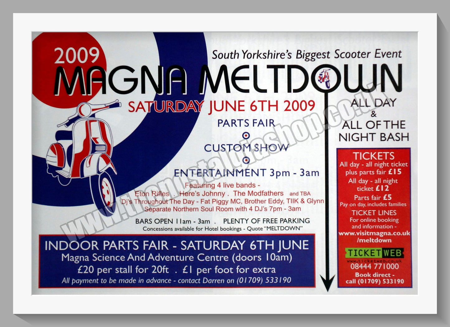 Magna Meltdown Scooter Event 2009. Original Advert (ref AD60190)