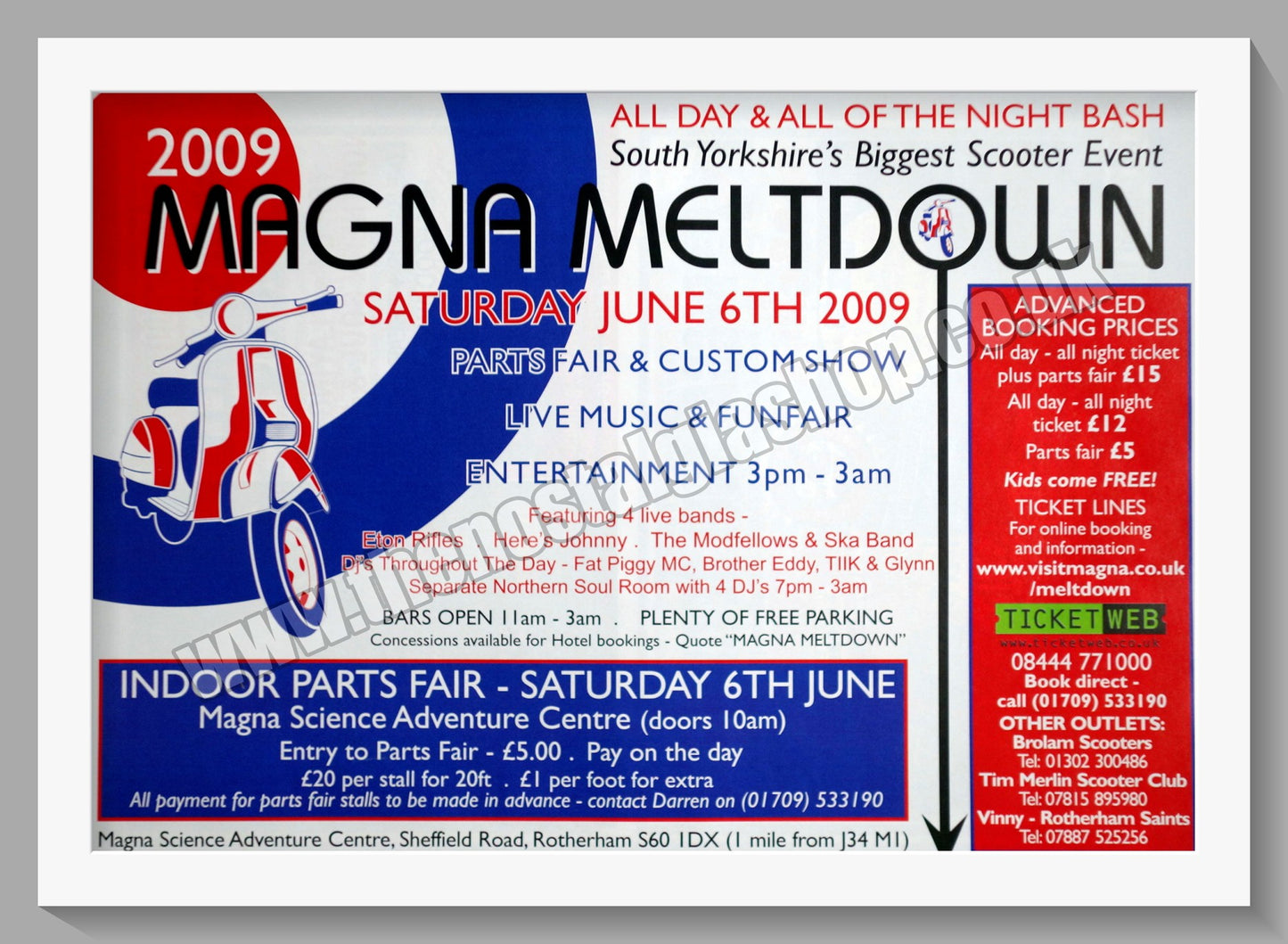 Magna Meltdown Scooter Event 2009. Original Advert (ref AD60191)
