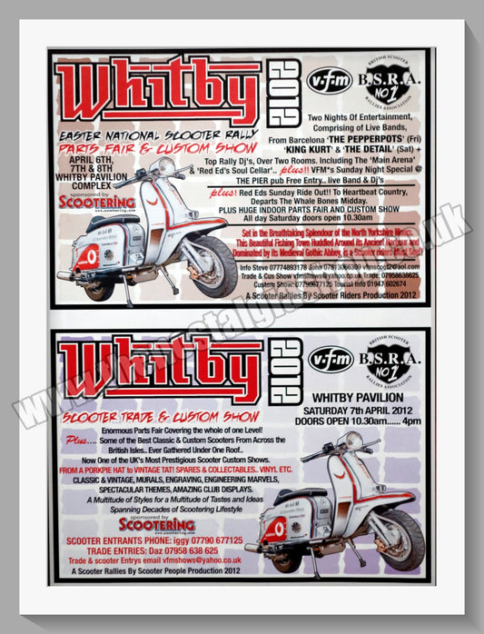 Whitby Scooter Rally 2012. Original Advert (ref AD60192)