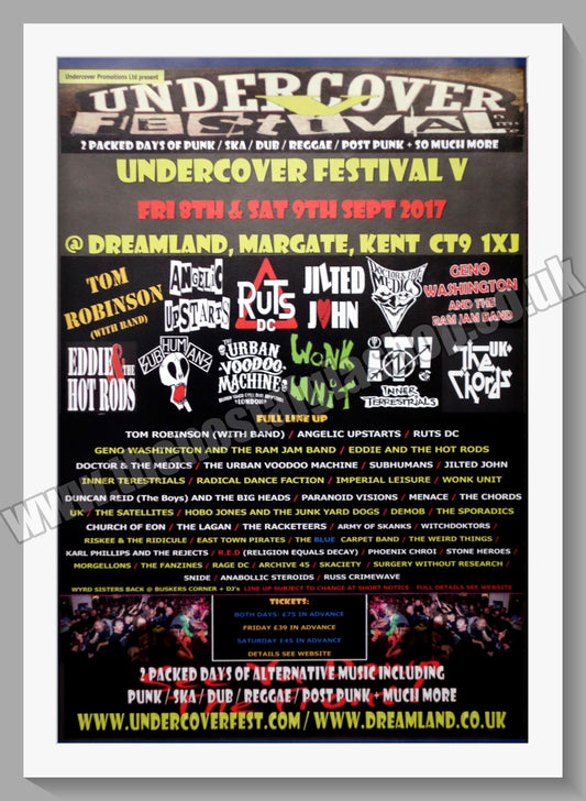 Undercover Festival and Event Margate, Kent 2017. Original Advert (ref AD60266)