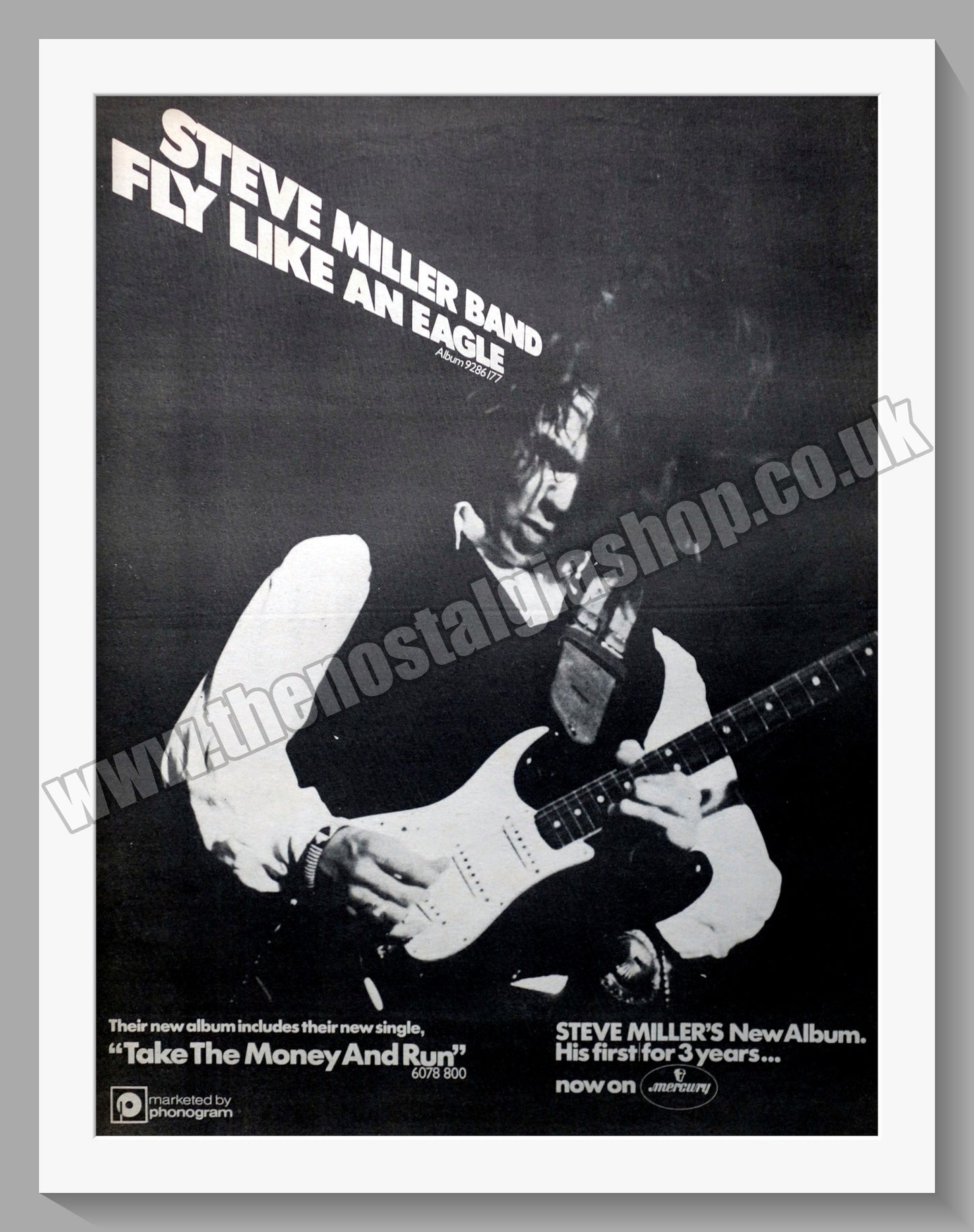 Steve Miller Band Fly Like An Eagle. Original Advert 1976 (ref AD14861)