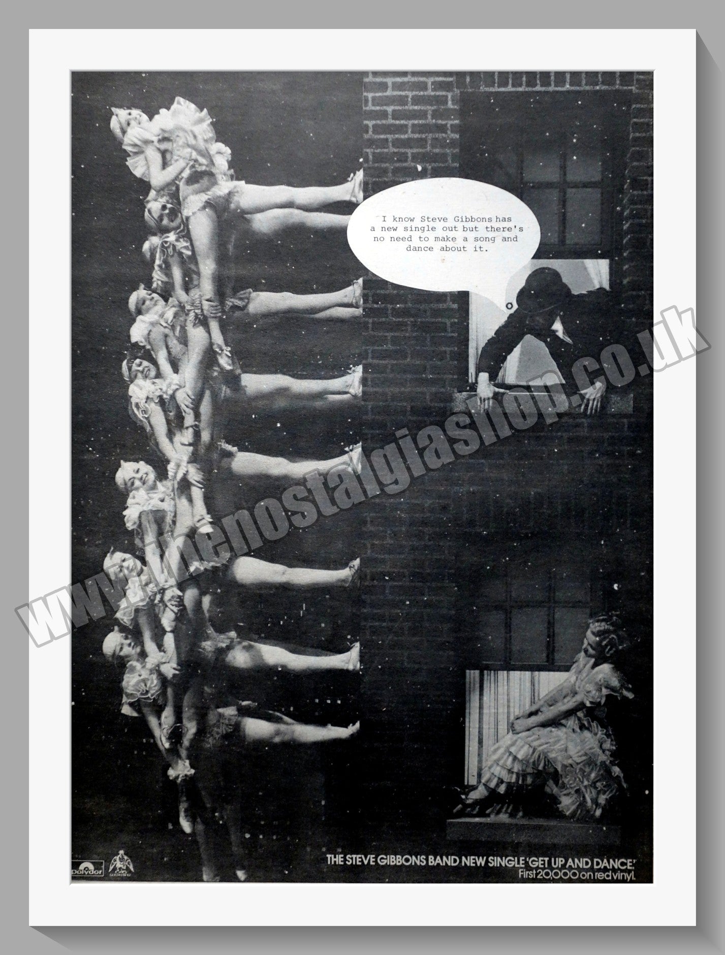 Steve Gibbons Band Get Up And Dance. Original Advert 1979 (ref AD14867)